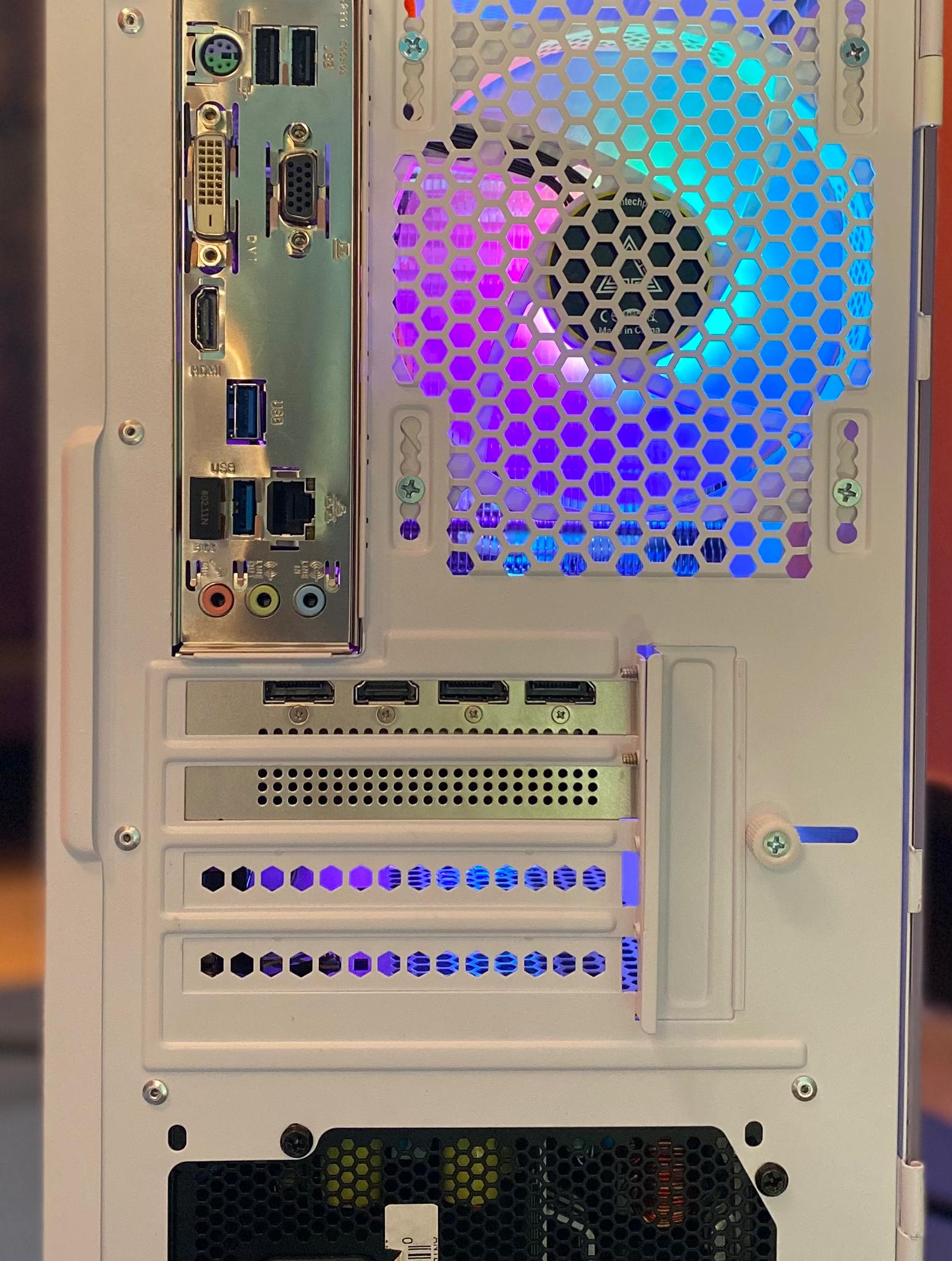 (White) Intel 10th Gen @4.0Ghz-RX 5700XT-w/ 1TB NVMe M.2 SSD-16GB DDR4 RAM-Windows 11 Pro