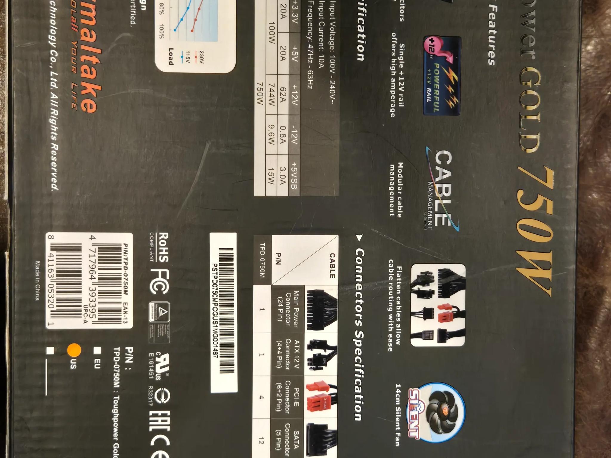 Thermaltake Toughpower 750W Gold (Modular)