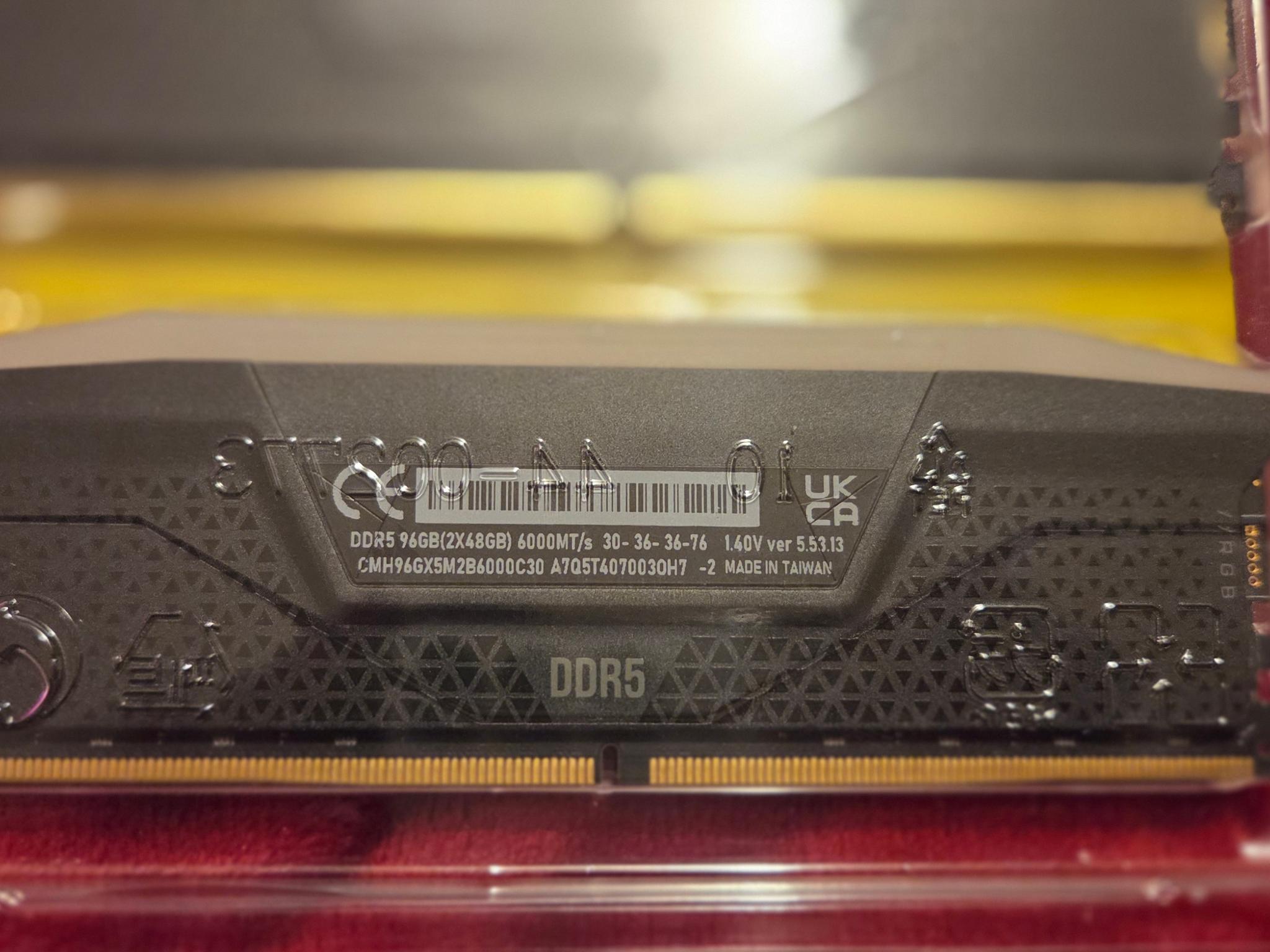 Corsair Vengeance DDR5 96GB 6000Mhz CL30