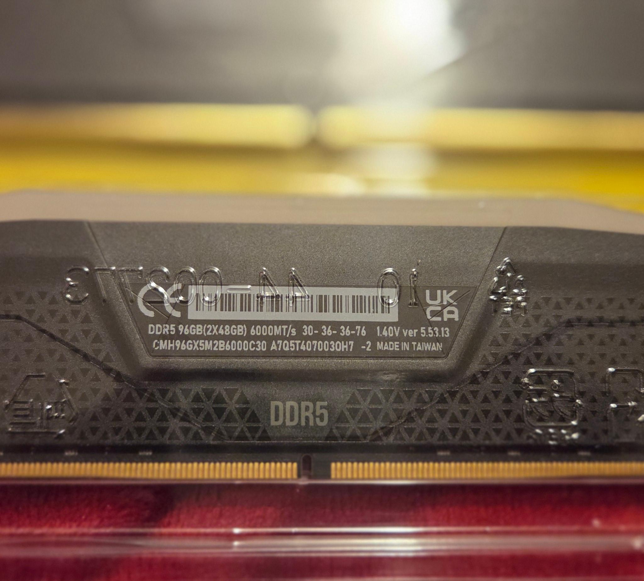 Corsair Vengeance DDR5 96GB 6000Mhz CL30