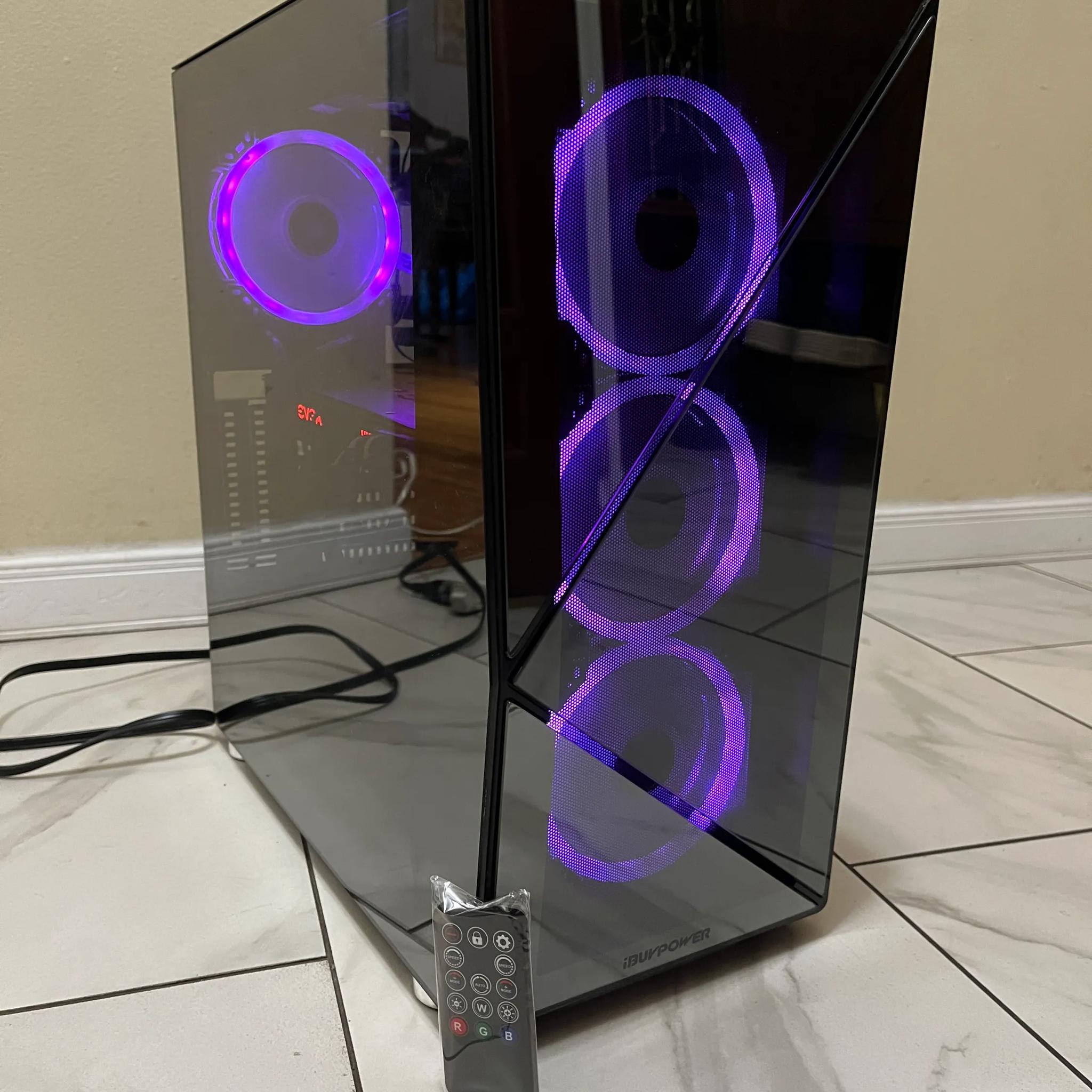 🟠🔥NVIDIA GTX 1080, Intel i7-8700, 16GB RAM, 1.6 TB Storage, High Performance Gaming PC w/ RGB Remote