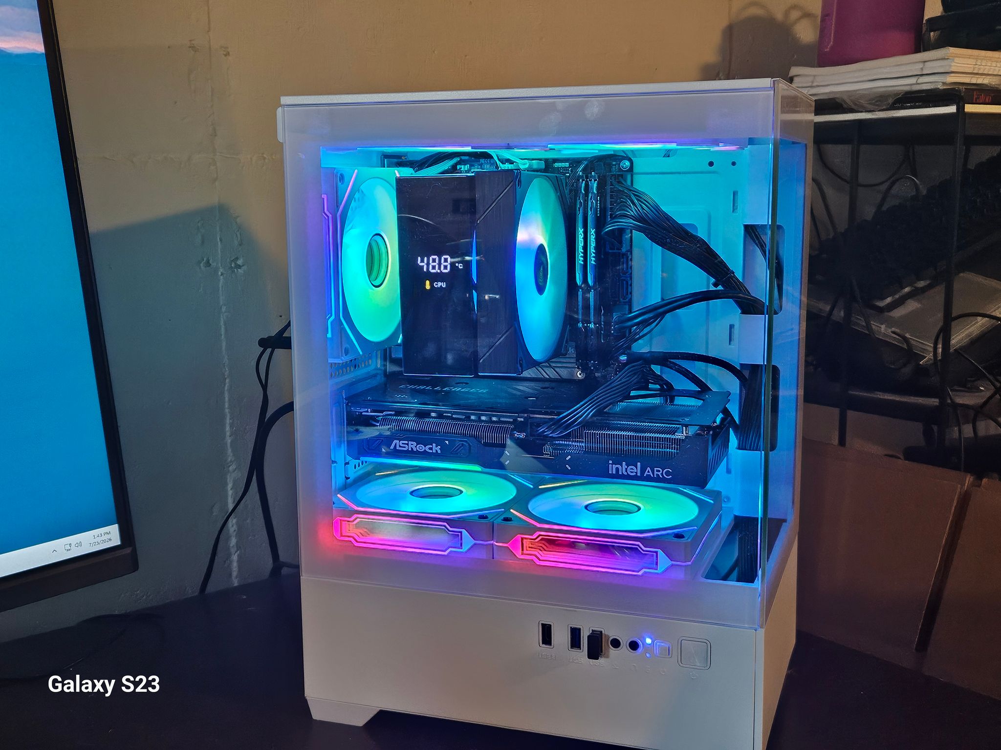 🔥 Ryzen 5 5500 + Arc B570 Gaming PC | 32GB RAM | 1TB Gen3 NVMe SSD | ARGB Build | Ready to Game!