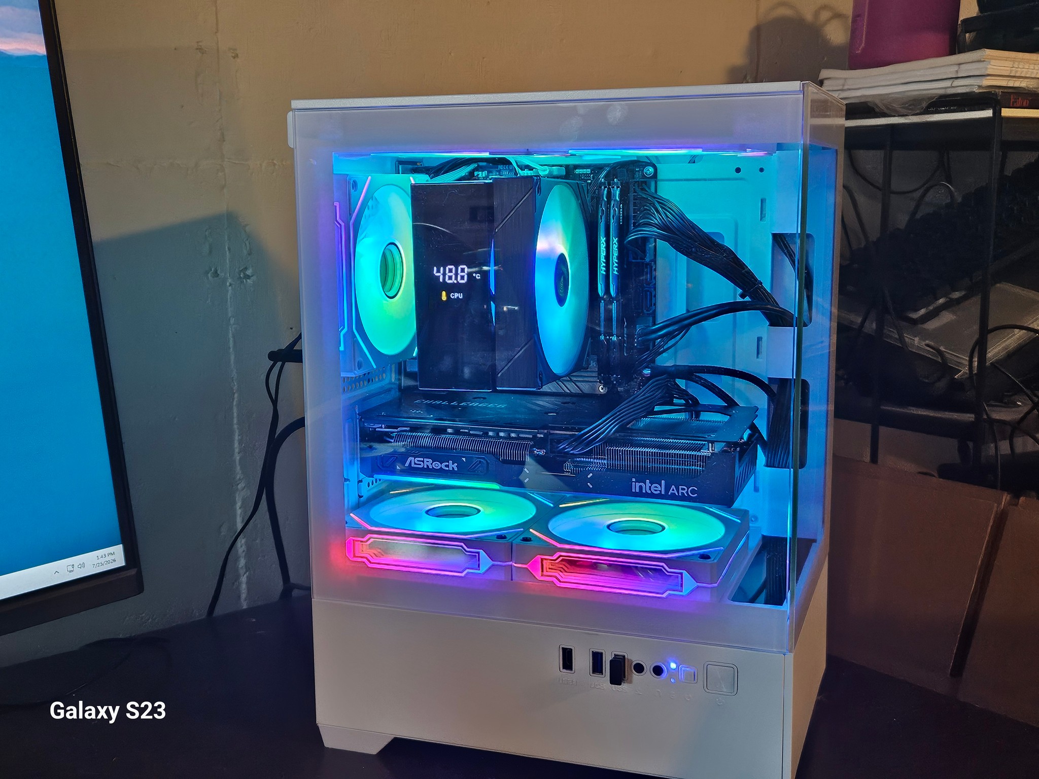 🔥 Ryzen 5 5500 + Arc B570 Gaming PC | 32GB RAM | 1TB Gen3 NVMe SSD | ARGB Build | Ready to Game!