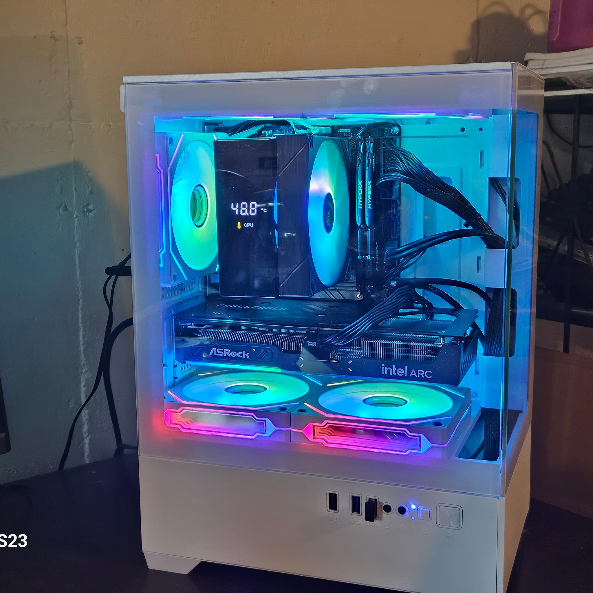 🔥 Ryzen 5 5500 + Arc B570 Gaming PC | 32GB RAM | 1TB Gen3 NVMe SSD | ARGB Build | Ready to Game!