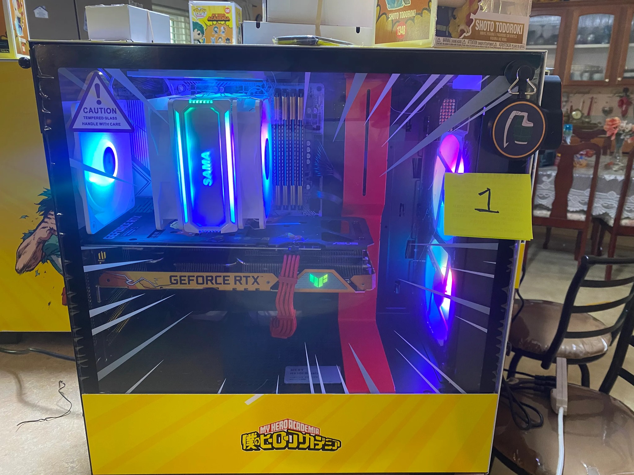 Gaming PC My Hero Academia Themed, Ryzen 5 5600, RTX 3060 12GB (Demonslayer), 2TB NVME, 32GB Ram
