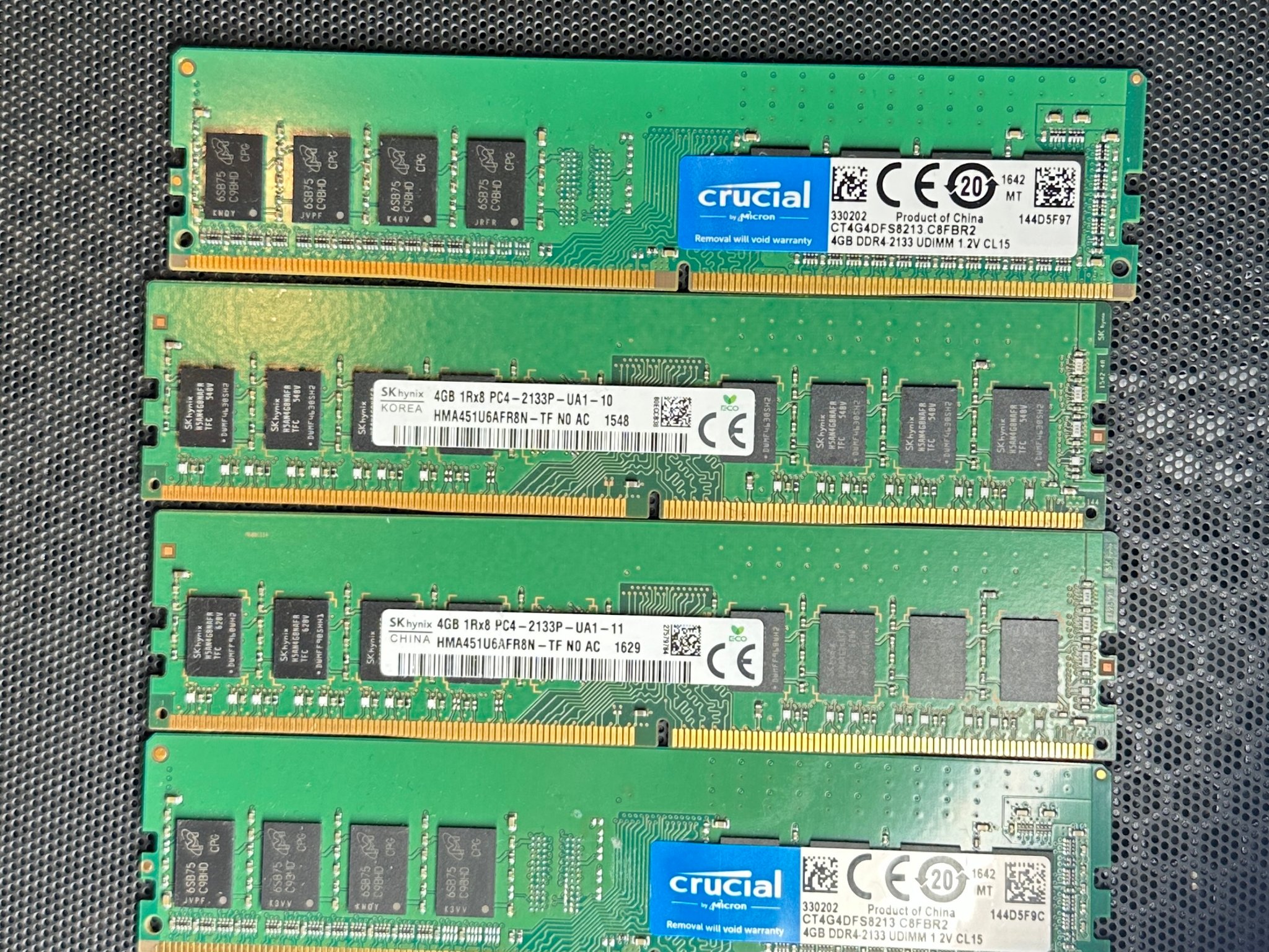 16GB DDR4 (4x4GB) 2133 MHZ