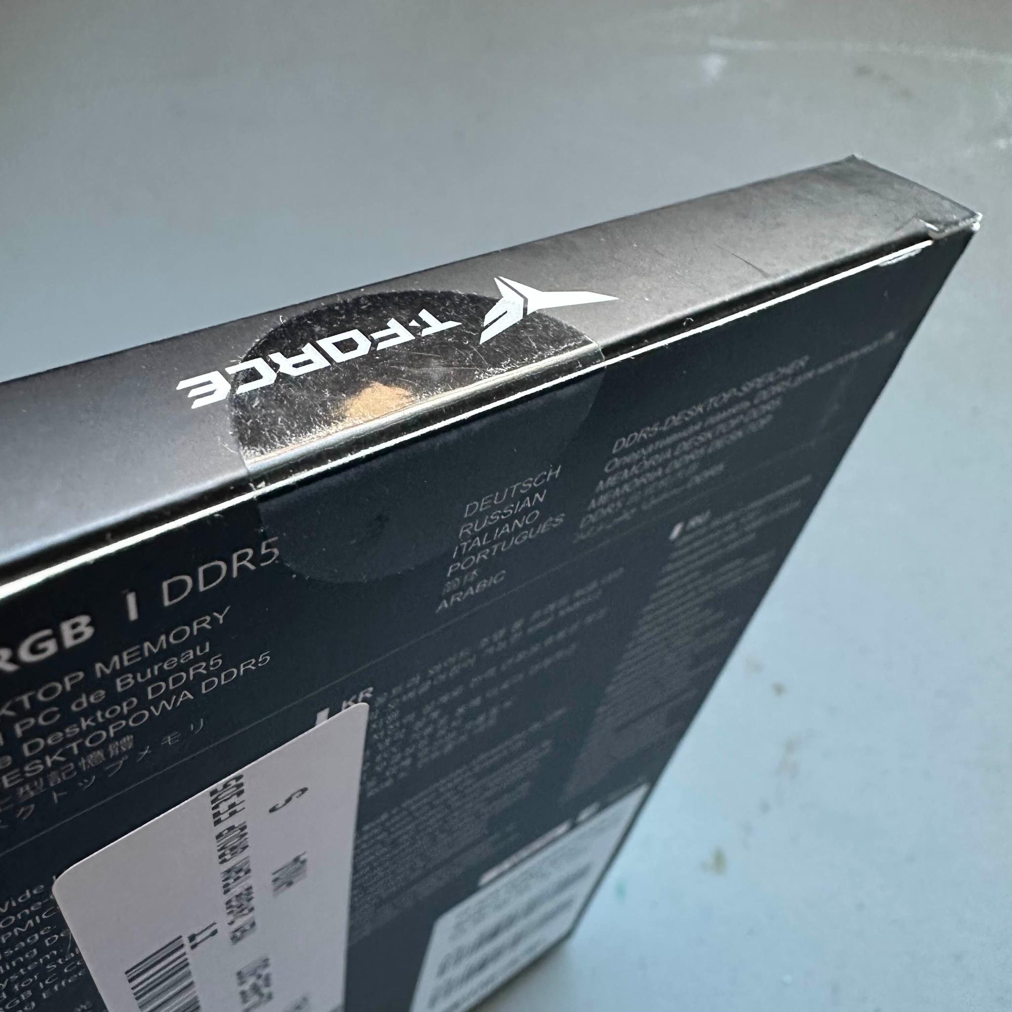 Team Group Black+RBG 16GB (2 x 8GB) 288-Pin PC RAM DDR5 6000