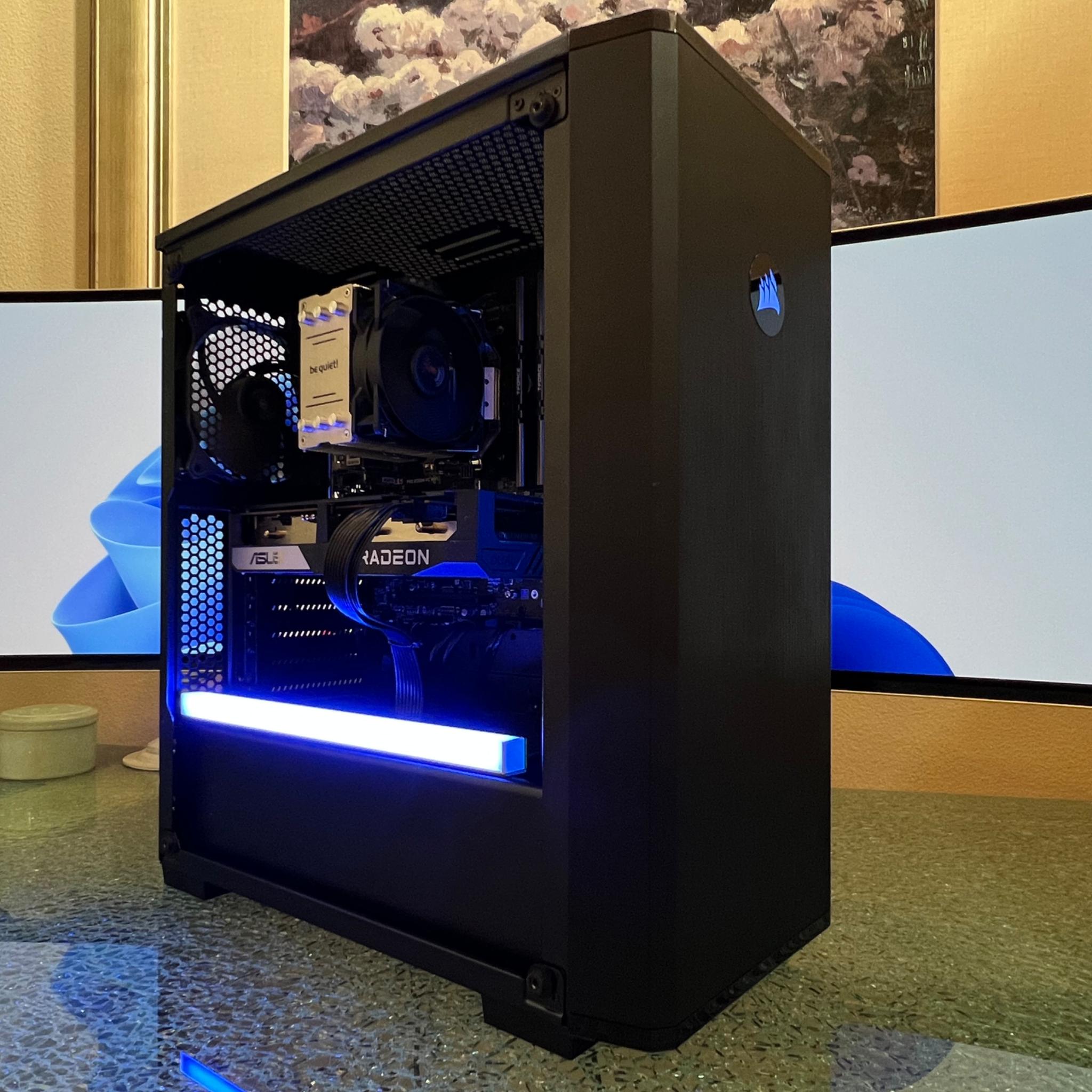 Corsair RGB AMD Custom Gaming PC | Ryzen 5 5600G | RX 6600 | 32 GB 3200MHz RAM | 500 GB SSD