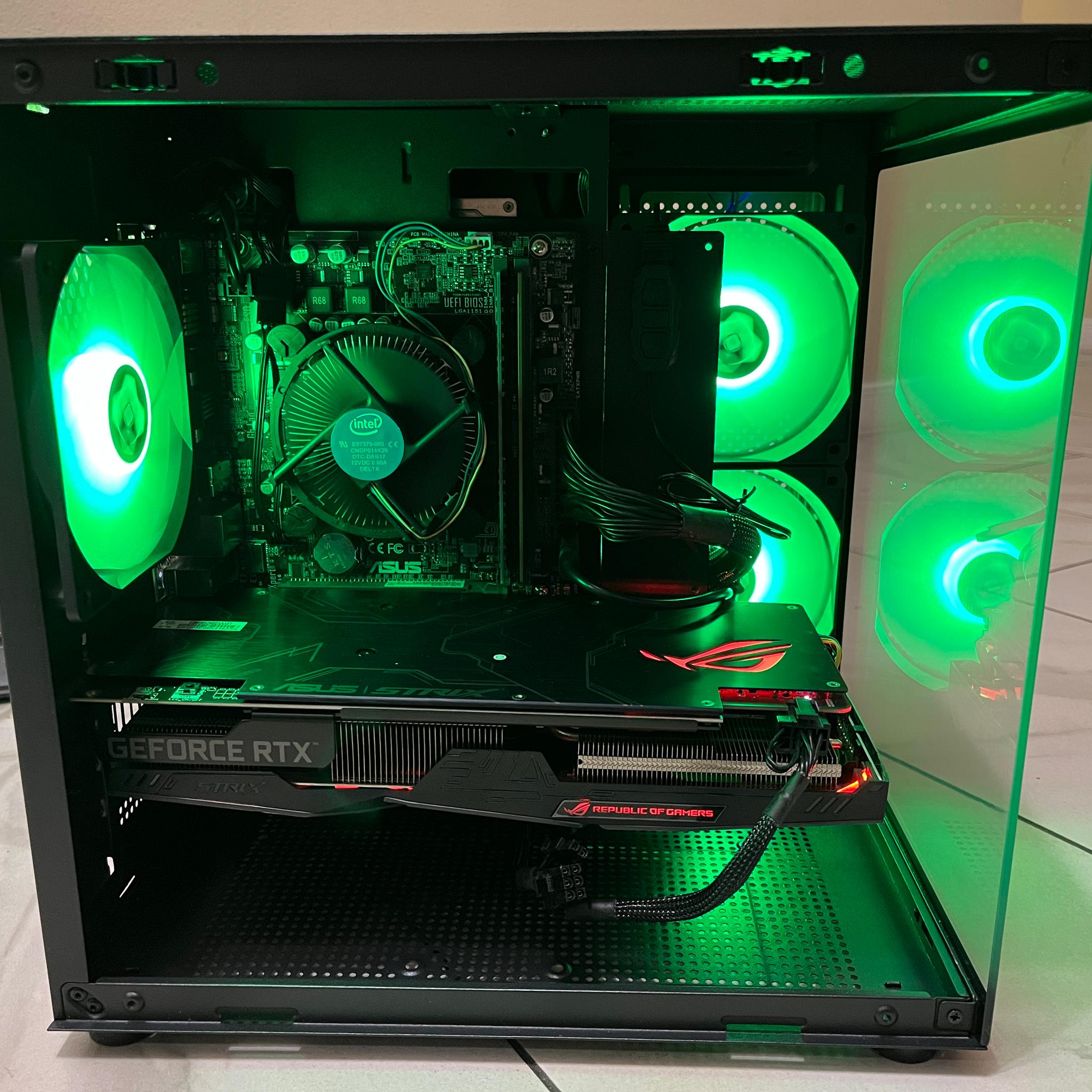 🟠🔥NVIDIA RTX 2060, Intel i5-6400, 16GB RAM, 870 GB Storage, High Performance RGB Gaming PC w/ Remote