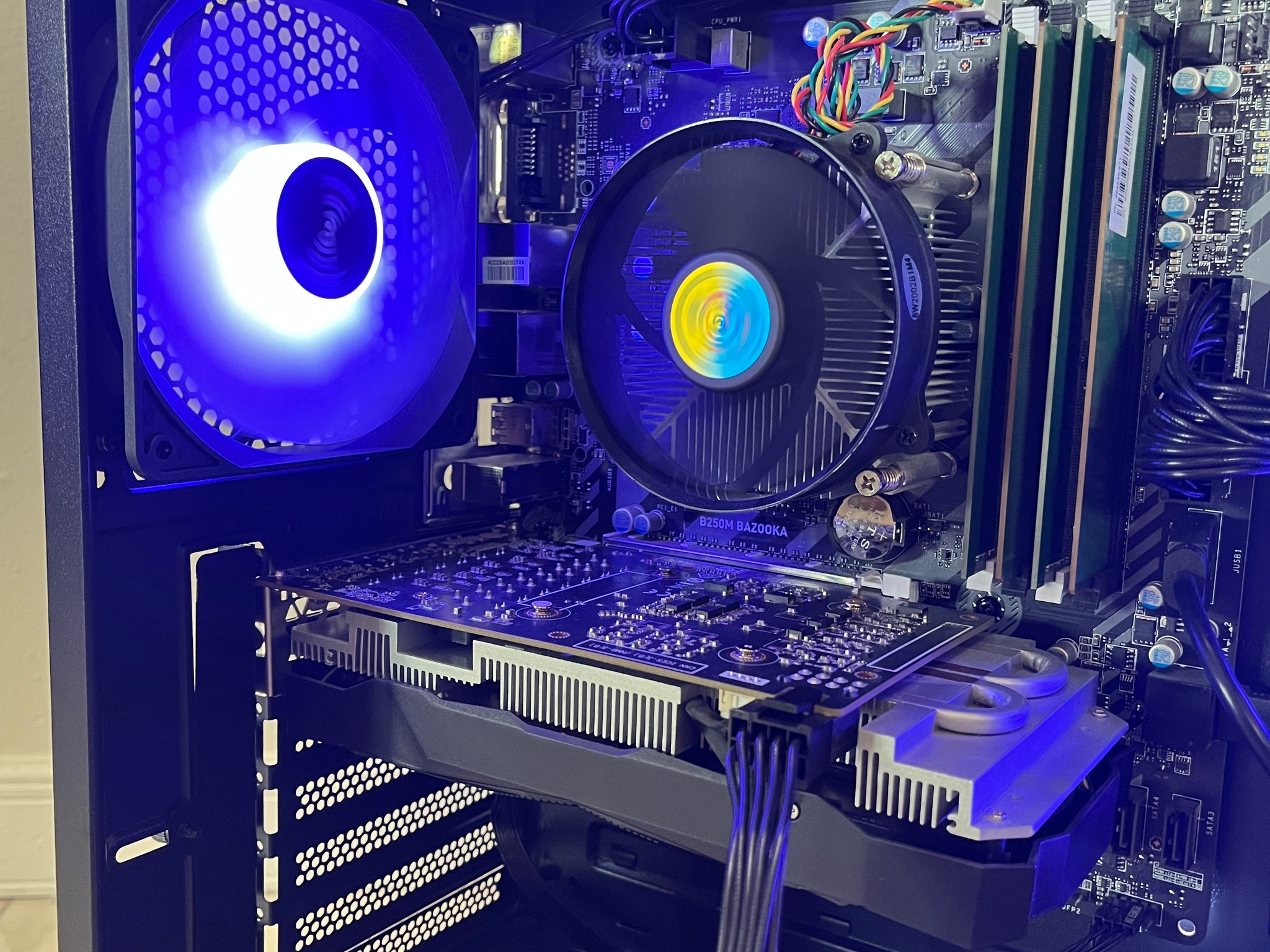 NVIDIA RTX 2060 Super, Intel Core i5-7400, 16GB RAM, 878GB Storage, RGB Gaming PC w/ Wi-Fi & BT