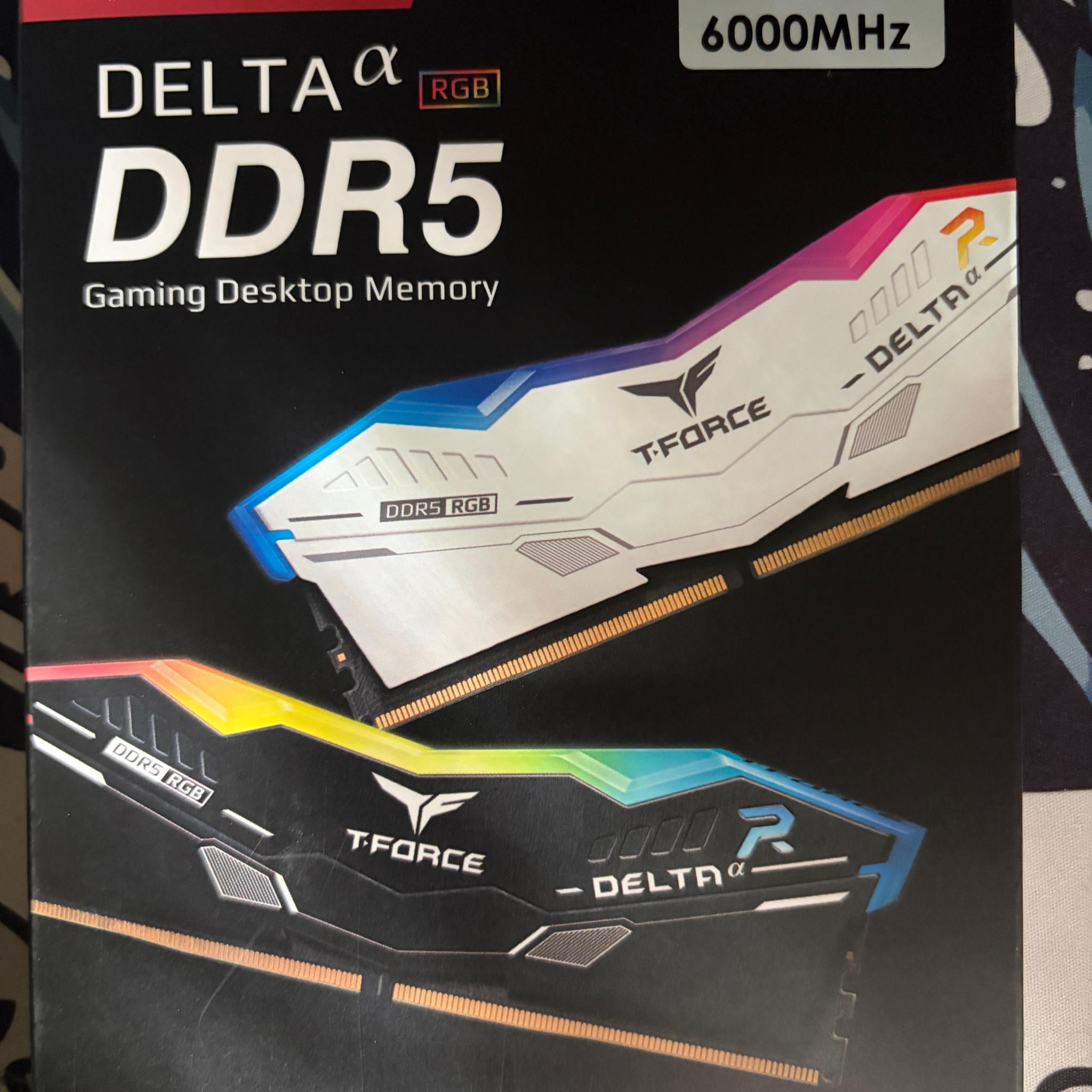 32GB T- Force Delta Alpha DDR5 (16gb x 2)