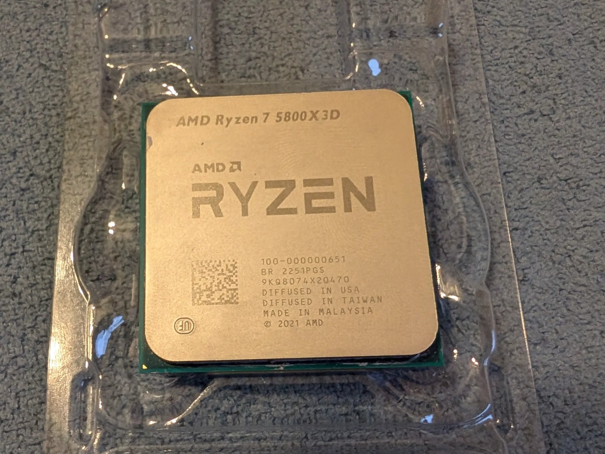 AMD Ryzen 7 5800X3D Processor (3.4GHz, 8 Cores, AM4)