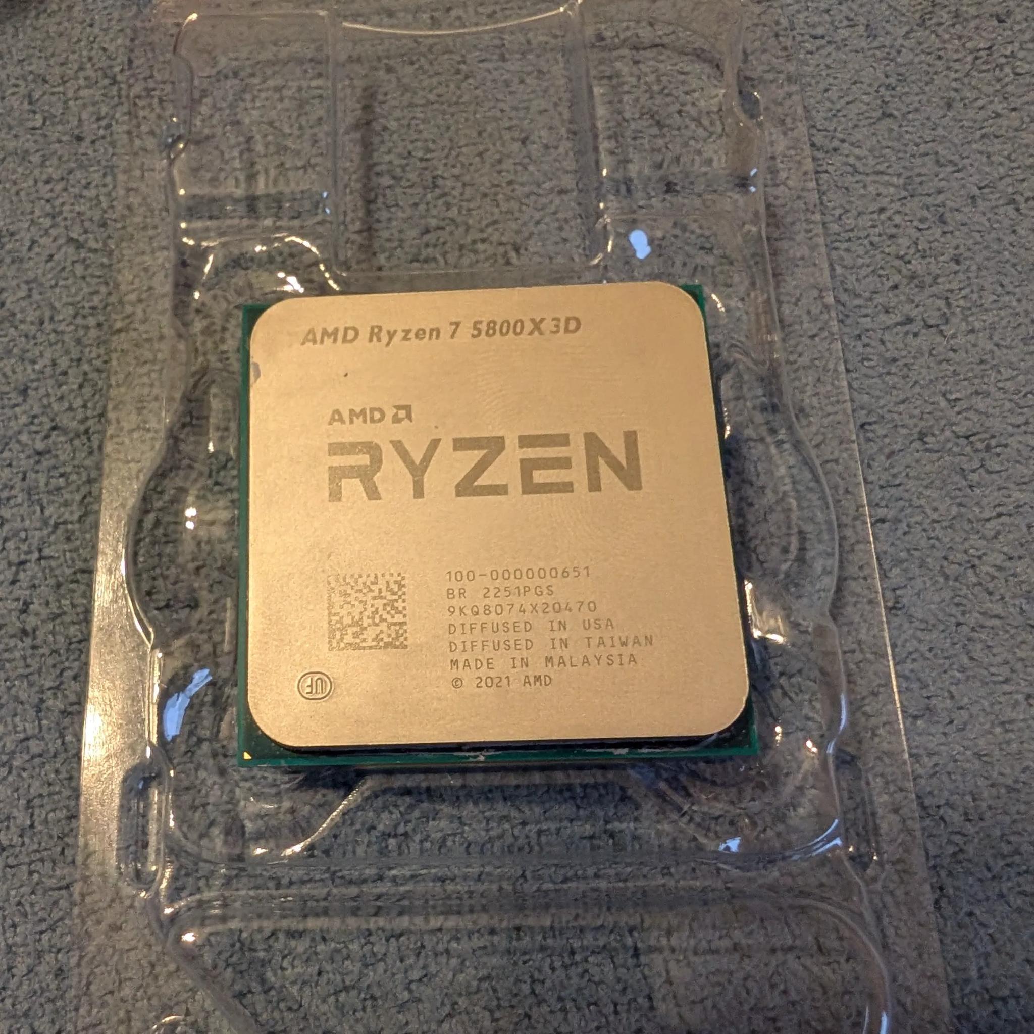 AMD Ryzen 7 5800X3D Processor (3.4GHz, 8 Cores, AM4)