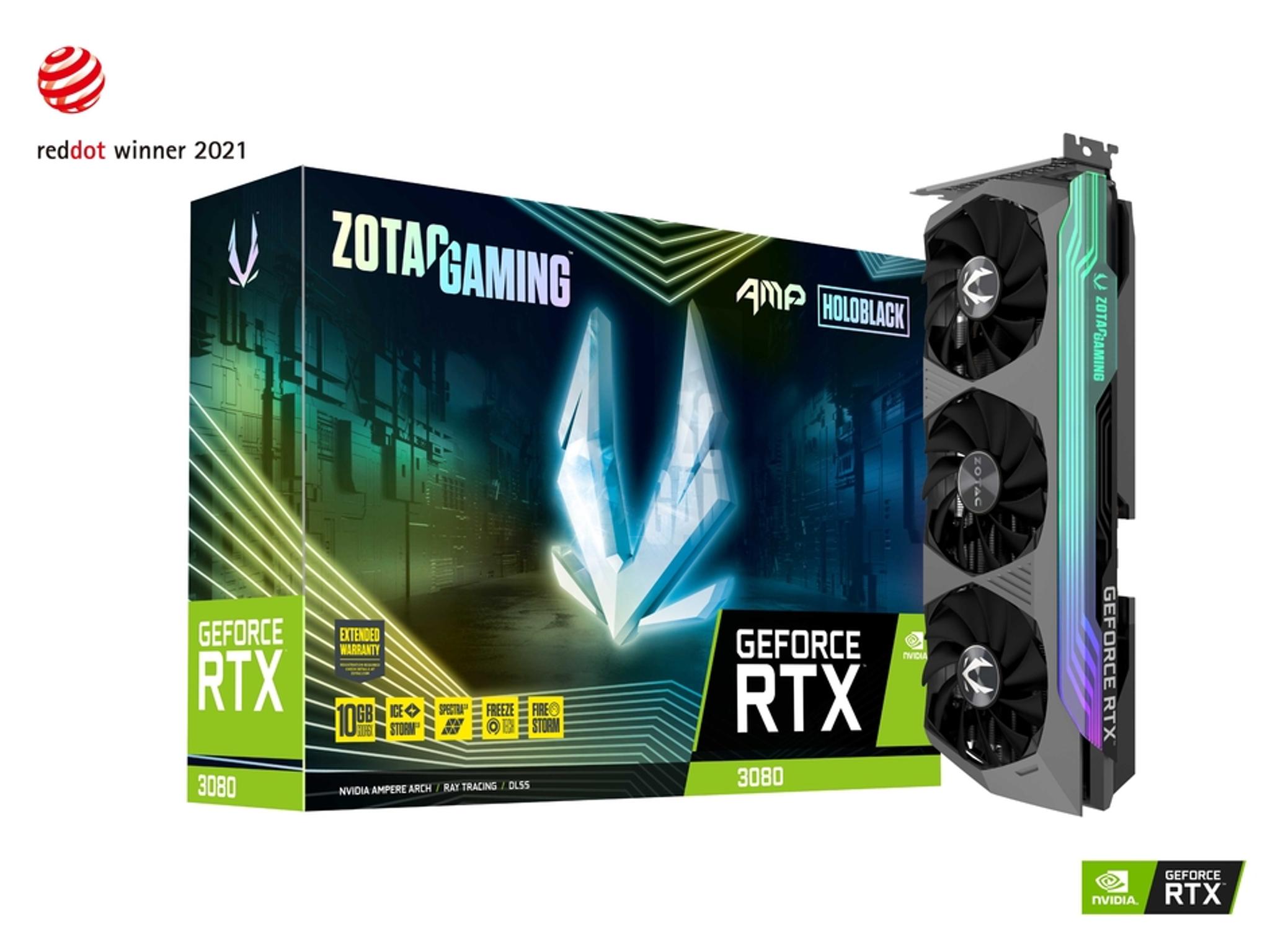 RTX 3080 - Zotac Amp HOLOBLACK - LHR - 10gb - 320bit - GDDR6X