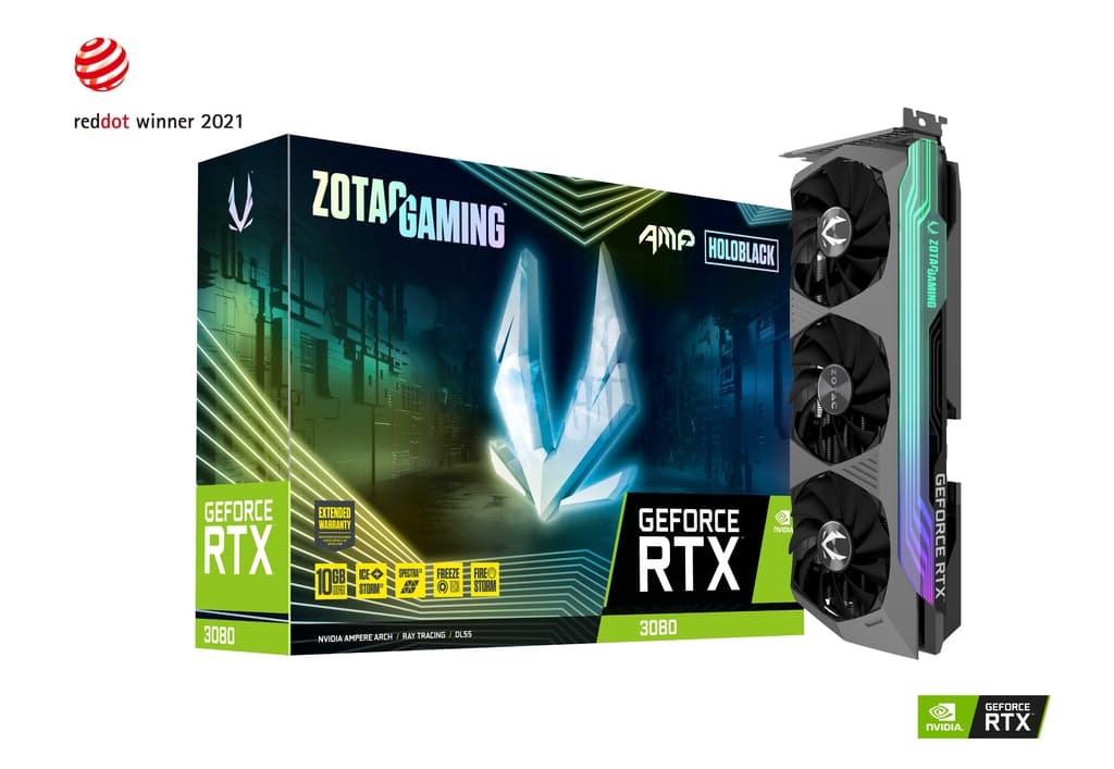 RTX 3080 - Zotac Amp HOLOBLACK - LHR - 10gb - 320bit - GDDR6X