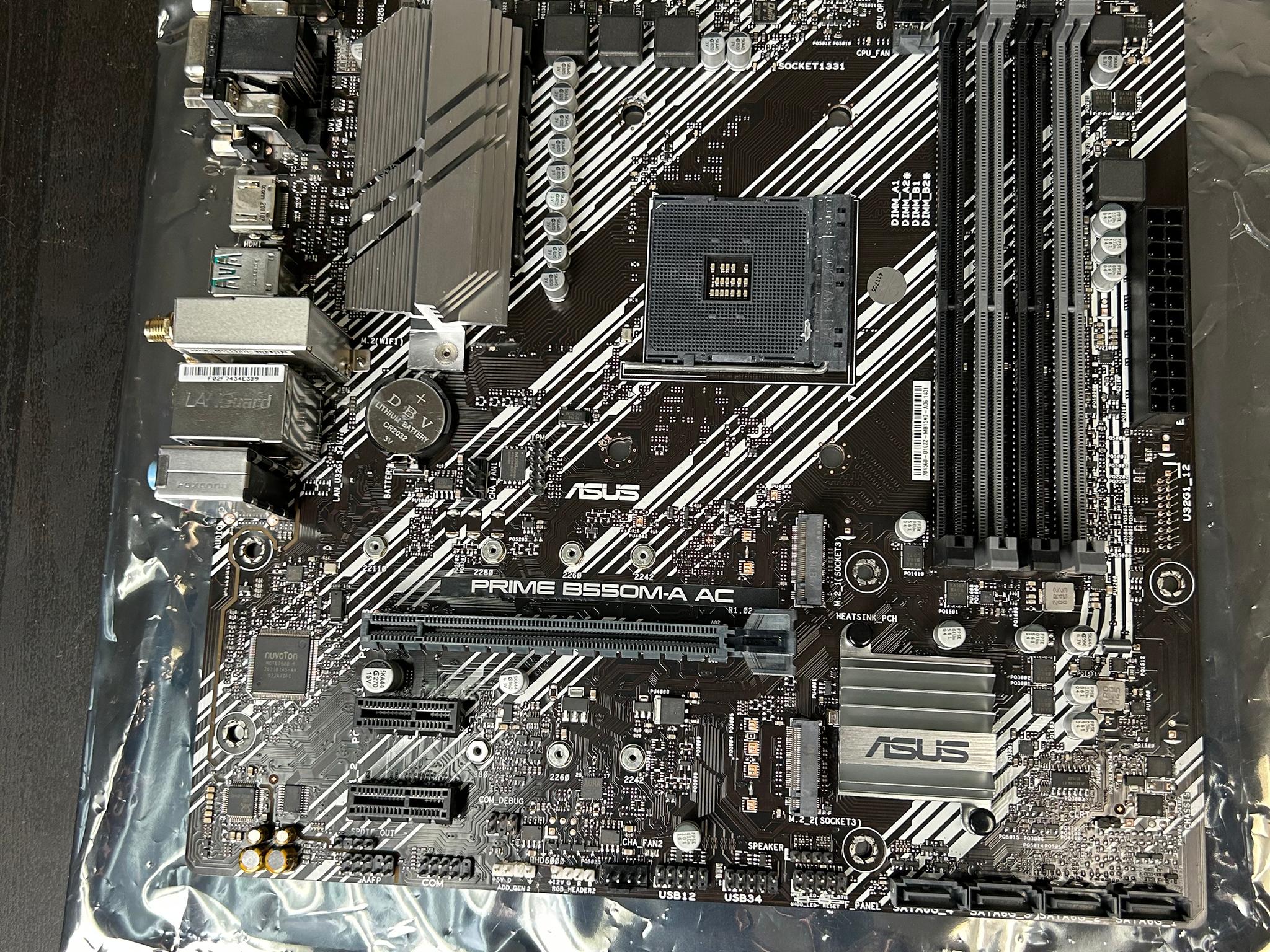 Asus Prime B550M-A AC AM4 Micro ATX Motherboard