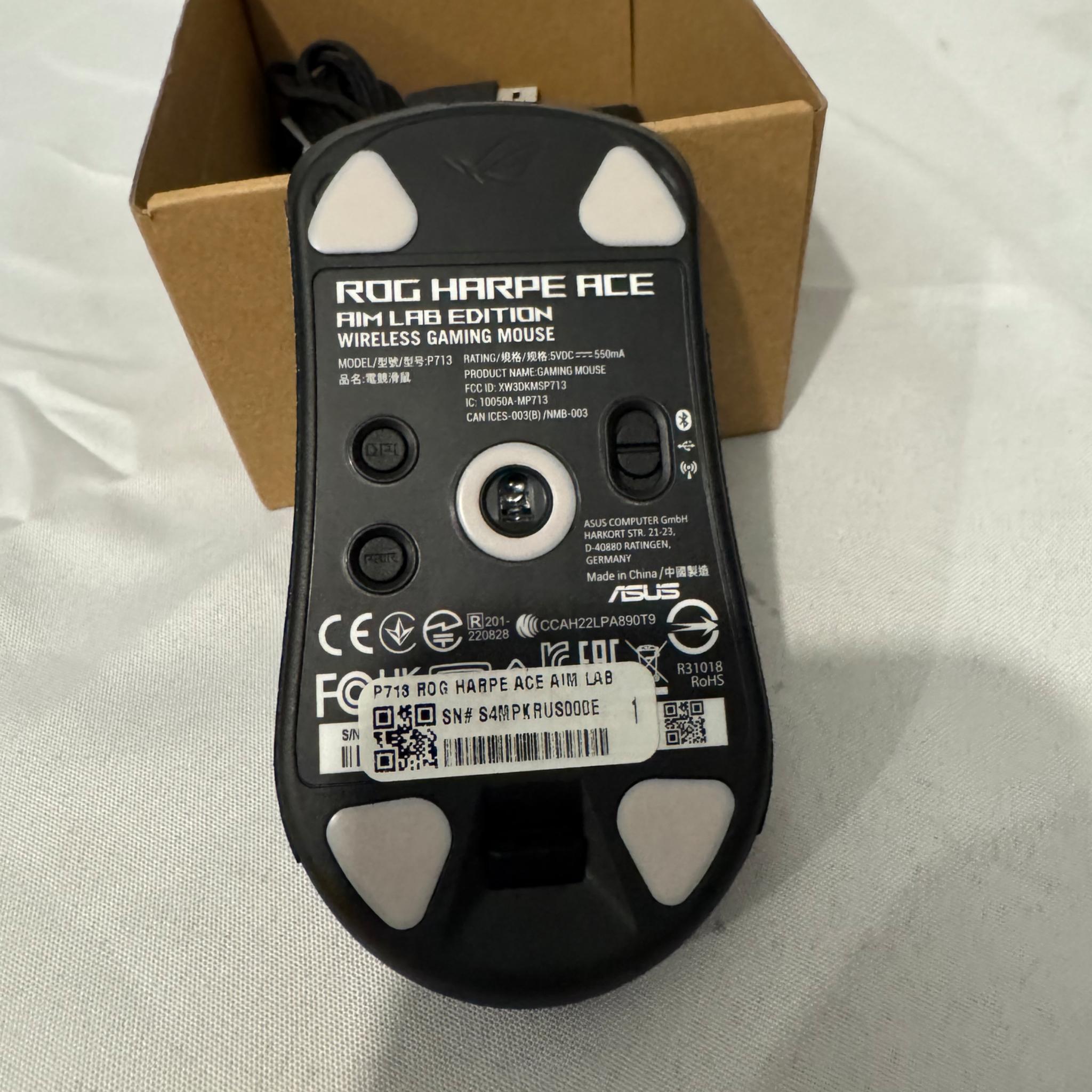 Like New RMA Replacement ASUS ROG Harpe ACE AIM lab mouse