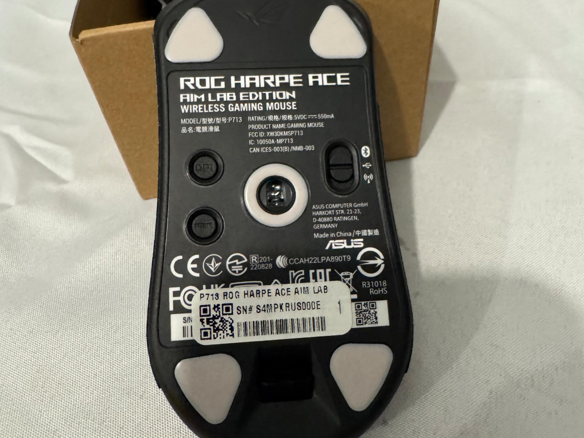 Like New RMA Replacement ASUS ROG Harpe ACE AIM lab mouse
