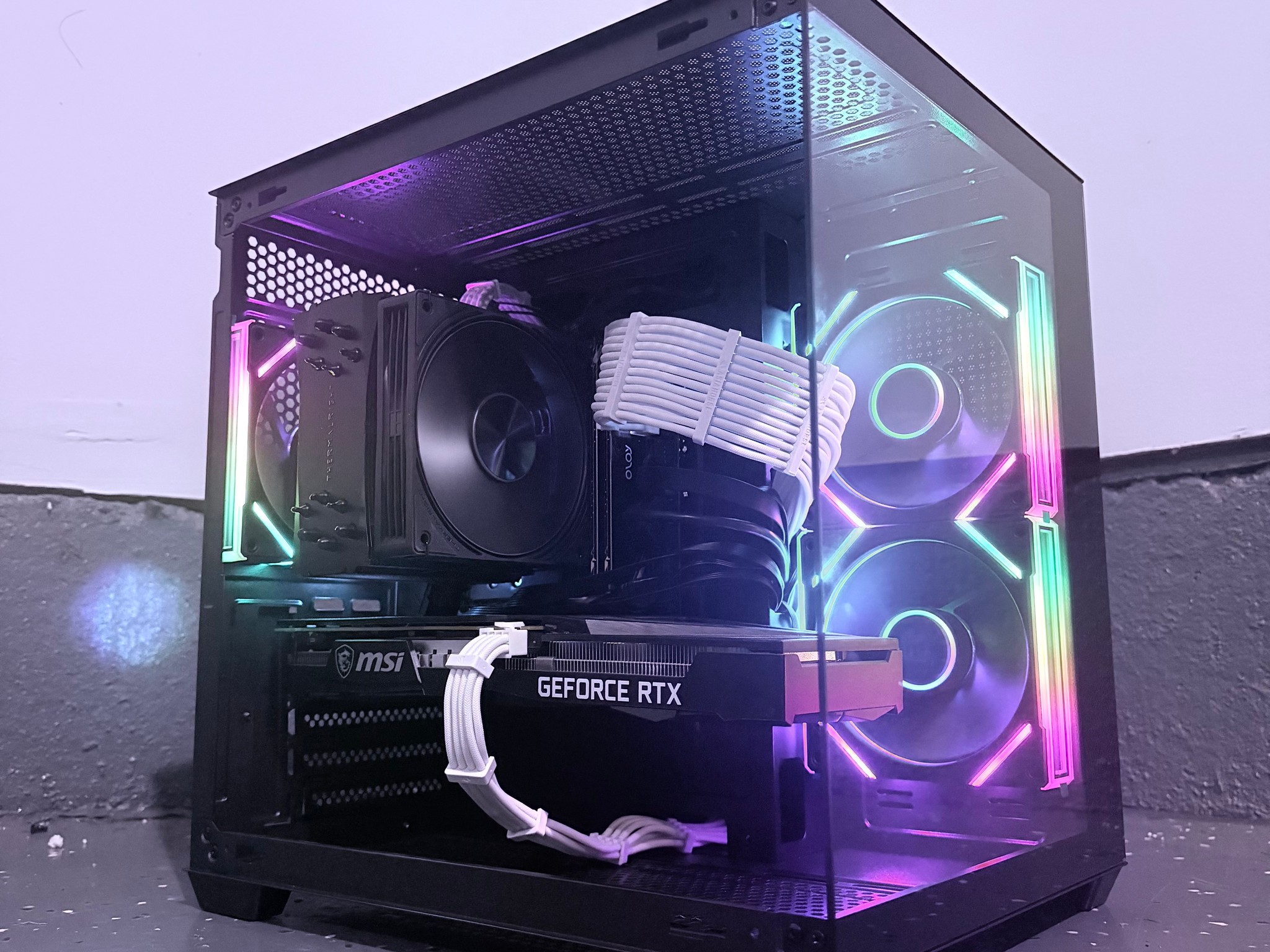 🌈"Neon Shadow"⚫️| 1440p Gaming | i9 10850K | RTX 3060 Ti | 16GB Ram | 1TB+1GB Dram SSD | Free Ship
