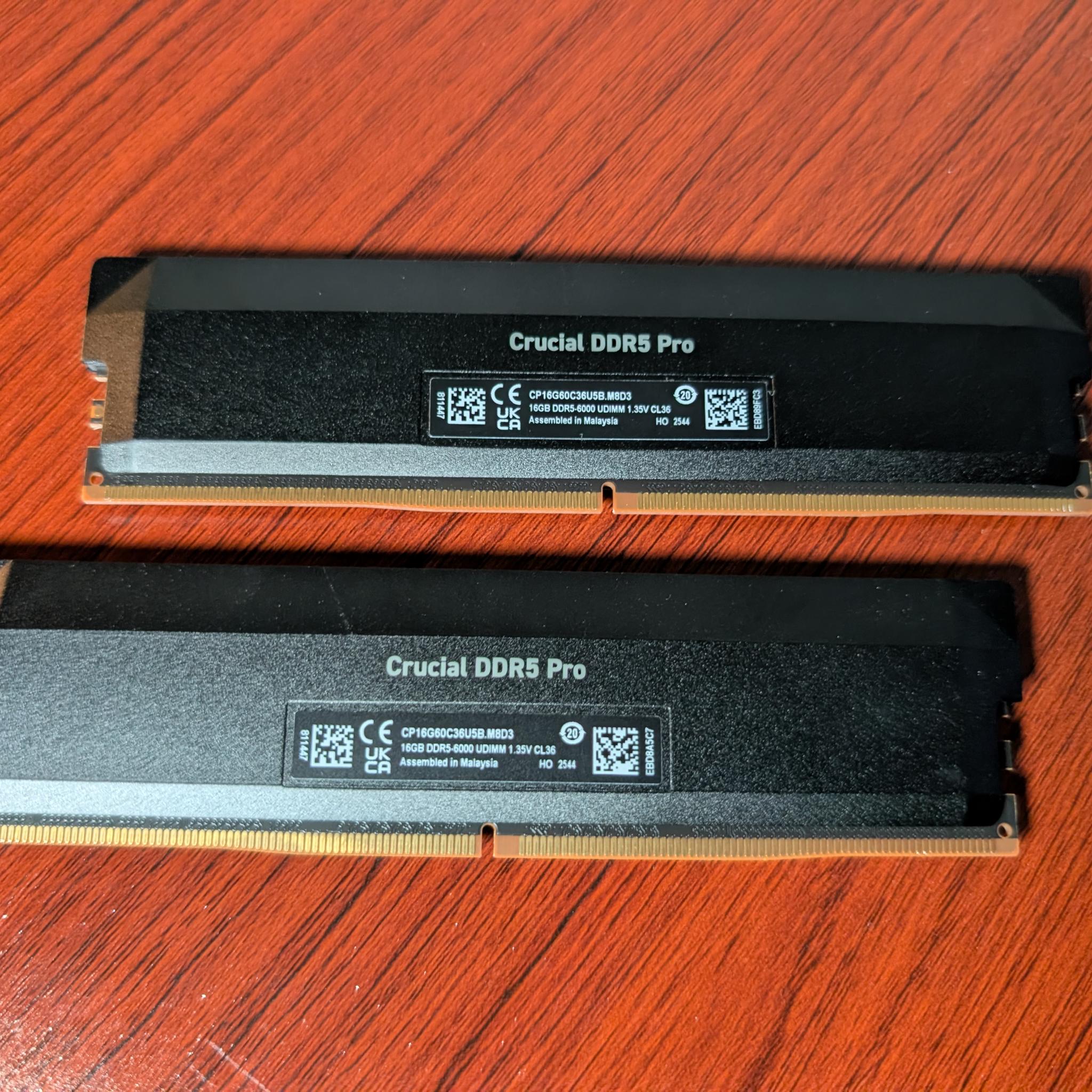 Crucial Overclocking 32GB (2x16GB) DDR5 6000 RAM