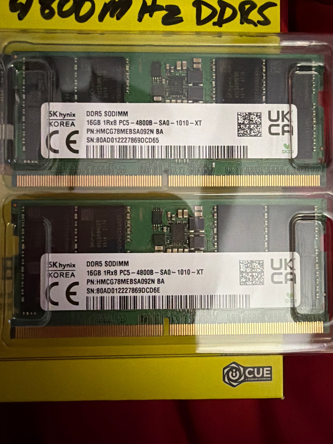 DDR5 Sodimm 32GB 4800 Dual Channel SK Hynix | Jawa