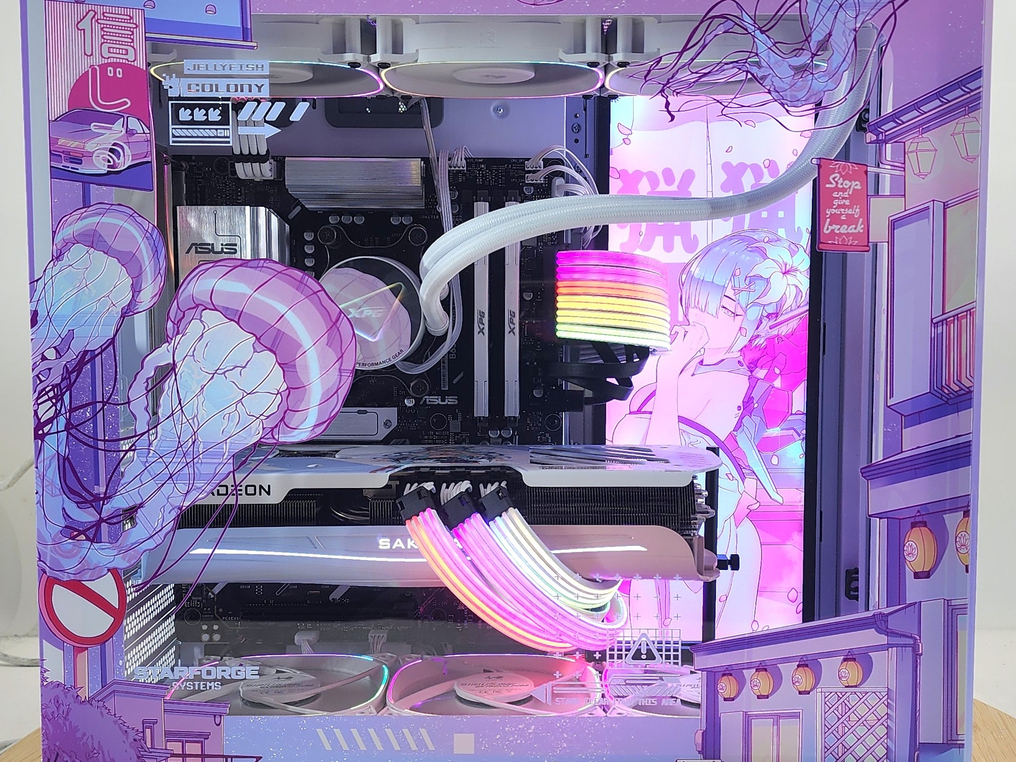 Gaming PC Ryzen 7 7800X3D 32GB RAM 2TB SSD RX 9070 XT 16GB Windows 11 Computer