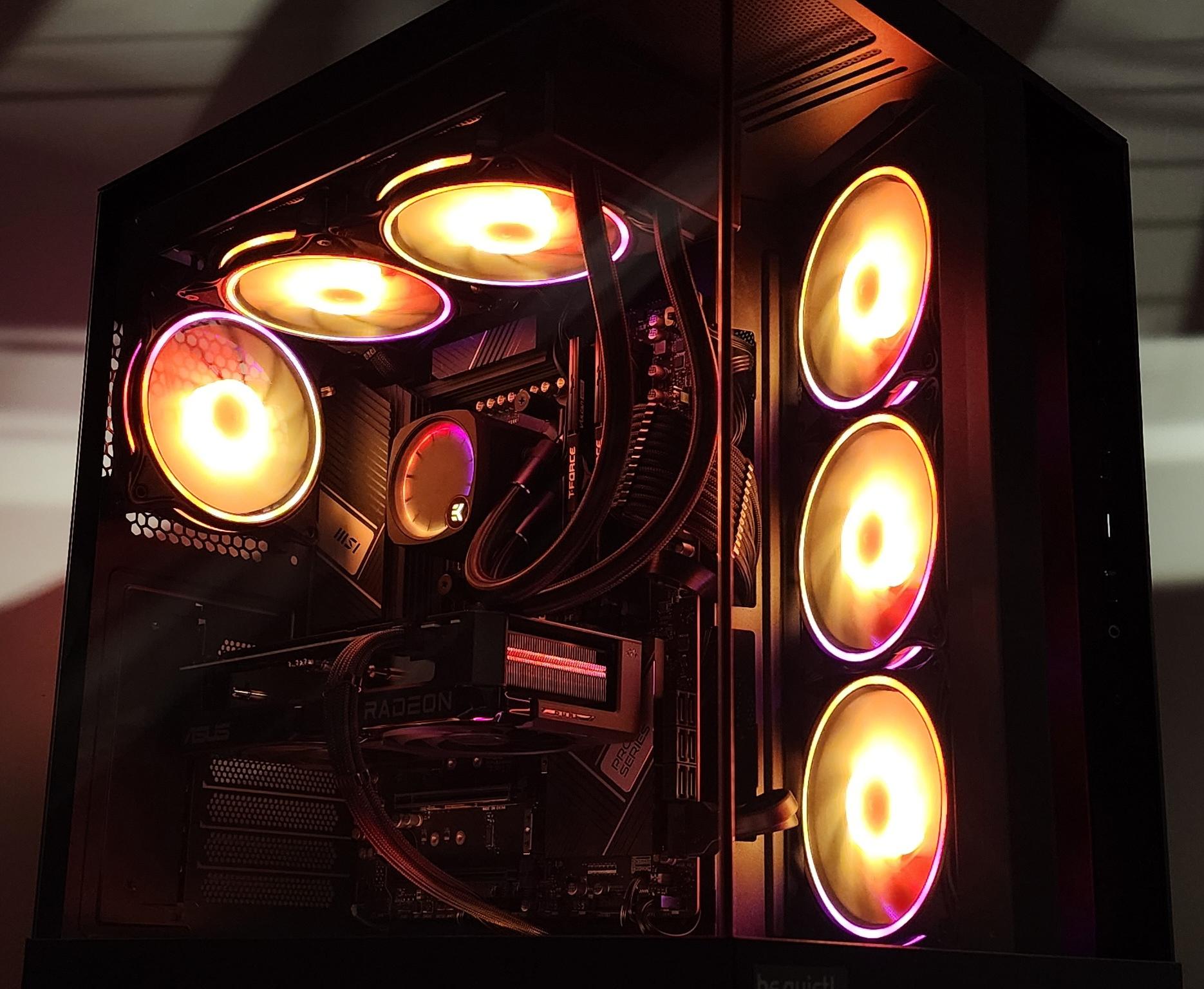 Gaming PC Ryzen 7 7700 16GB RAM 1TB SSD RX 7600 XT 16GB Windows 11 Computer