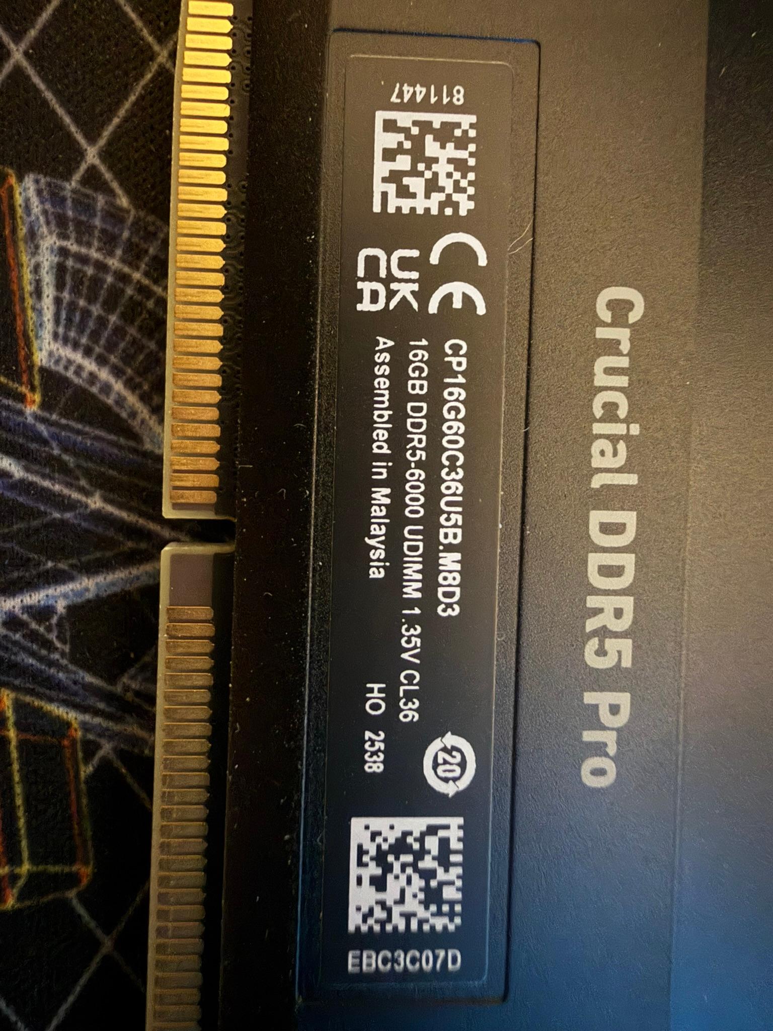 Crucial Pro Overclocking 32GB DDR5-6000 (2x16GB)