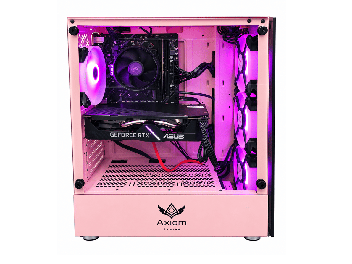 GeForce RTX 2060 Axiom Gaming PC Pink - Ryzen 5 2600