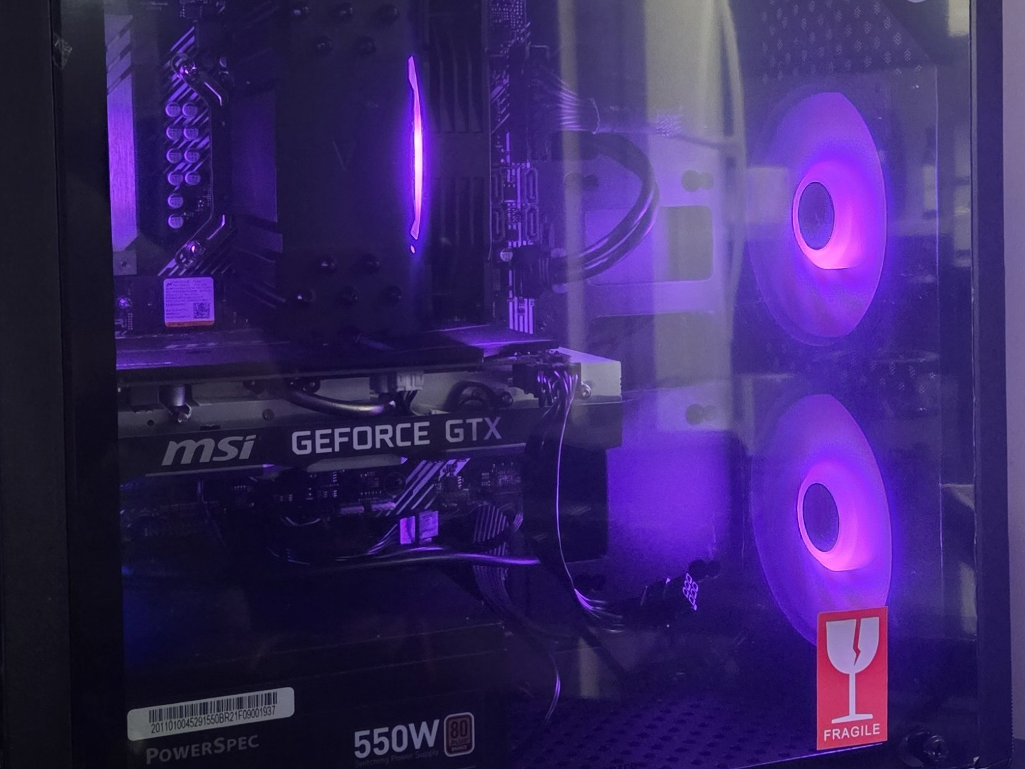 Black RGB Gaming PC - GTX 1660 Super | i5-10400F | 16GB RAM | NVMe SSD
