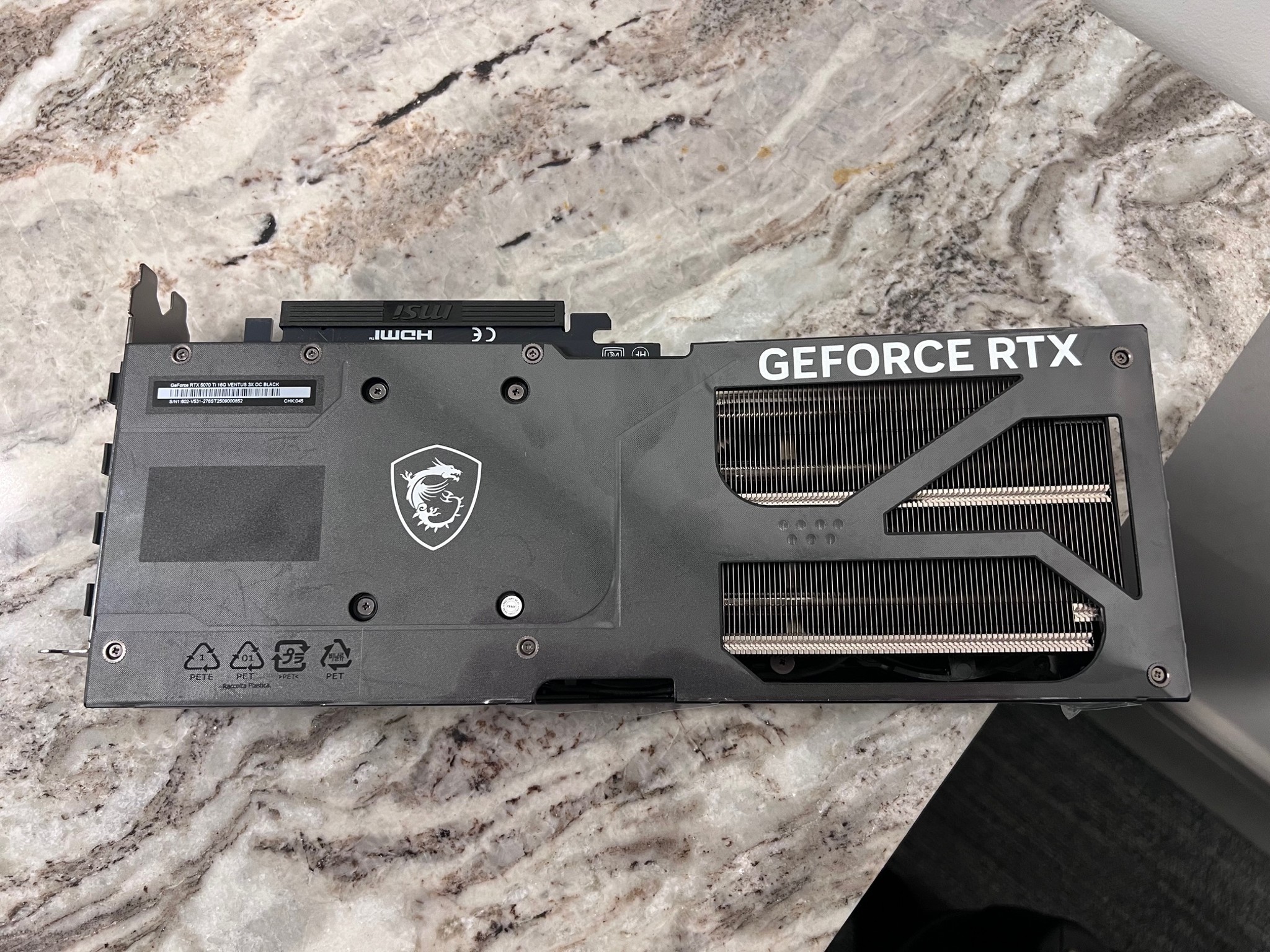 DAMAGED - MSI GeForce RTX 5070 Ti 16G VENTUS 3X OC