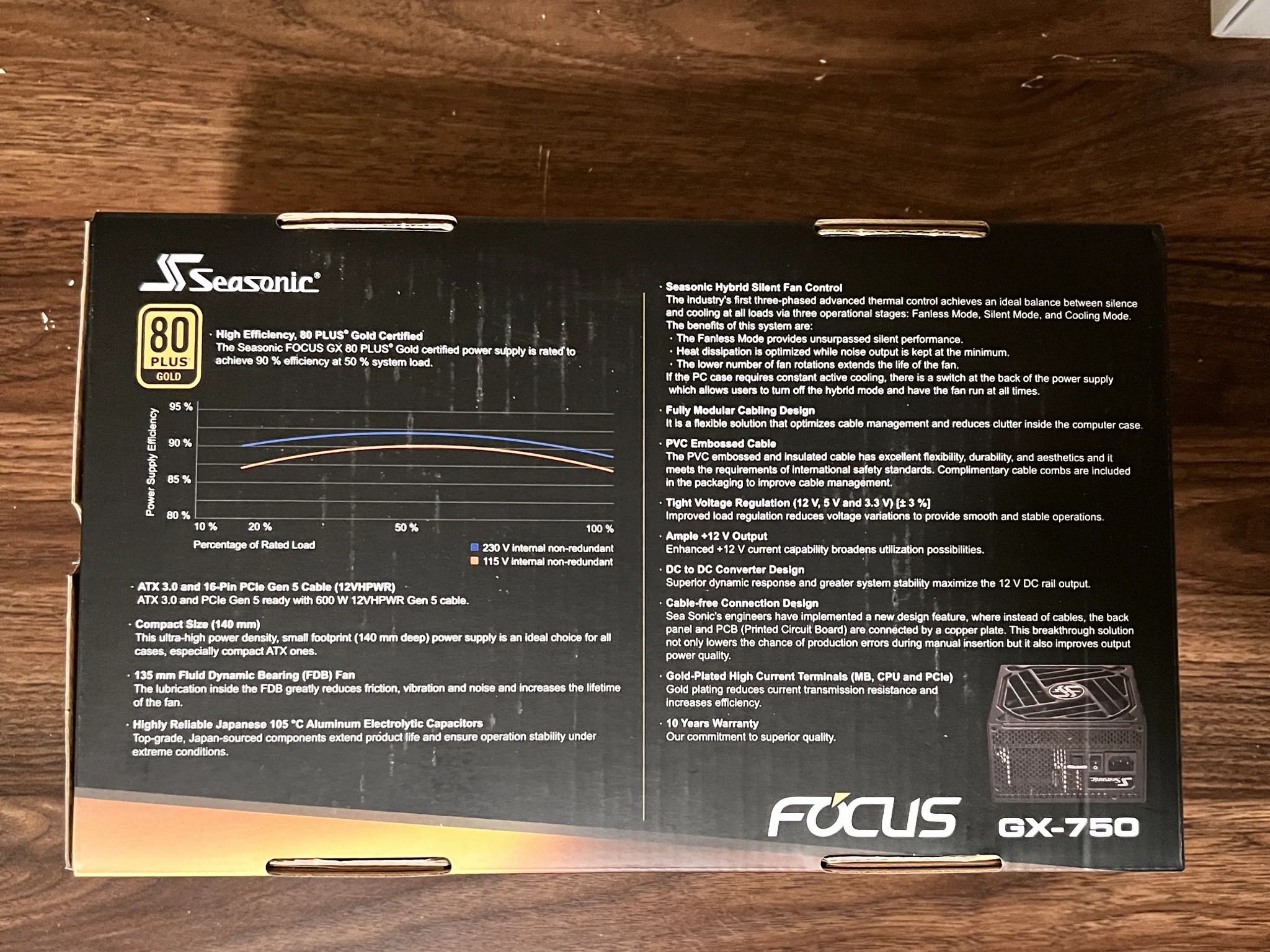 SeaSonic Focus 750W 80+ Gold