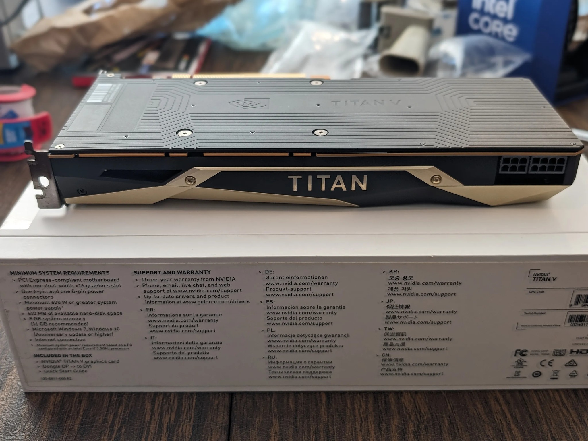 NVIDIA TITAN V Volta 12GB HBM2 GPU Video/Graphics Card