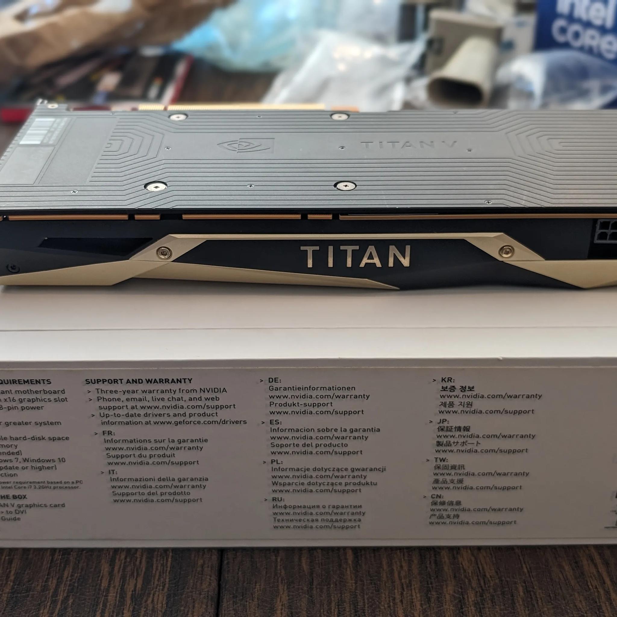 NVIDIA TITAN V Volta 12GB HBM2 GPU Video/Graphics Card