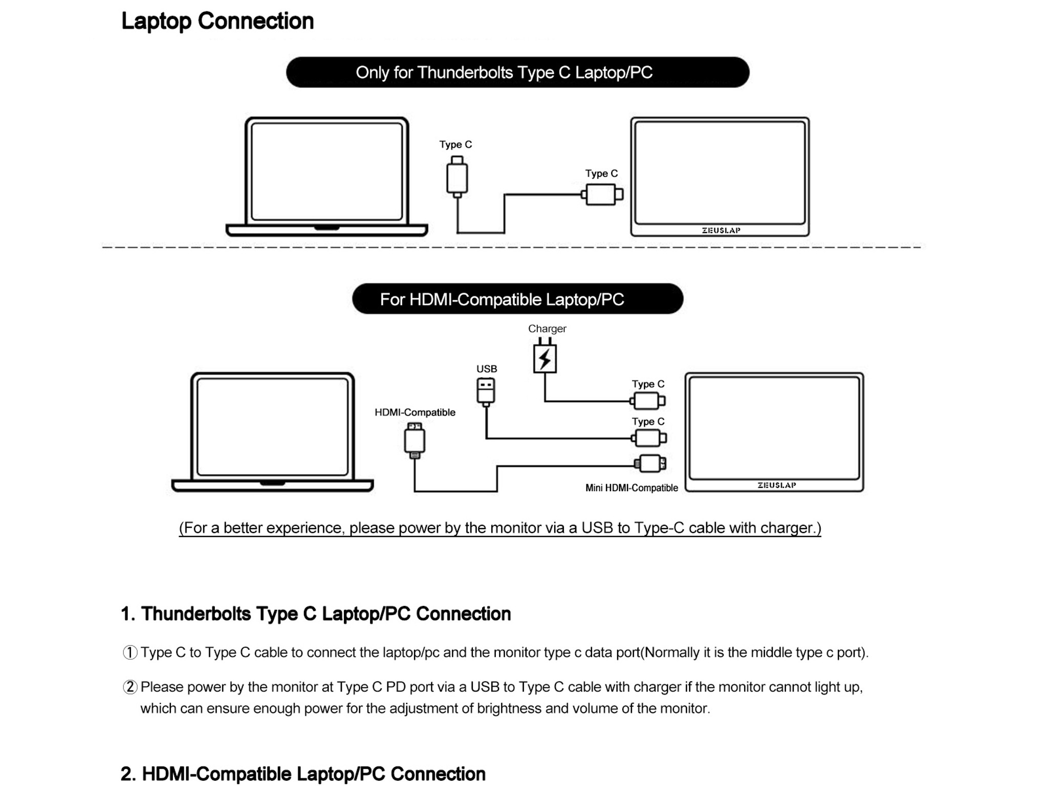 Portable Monitor 1920x1200 IPS Touchscreen 60Hz