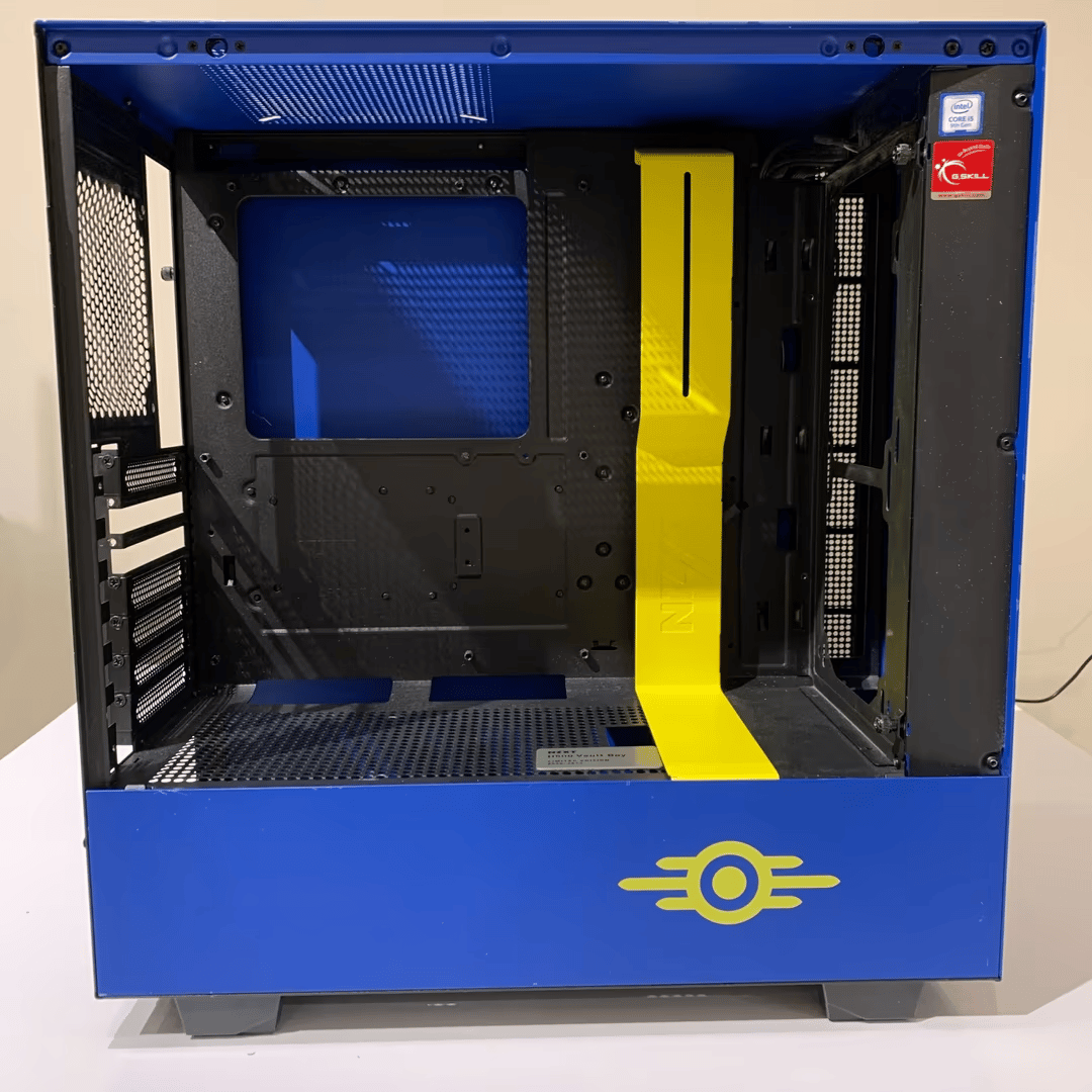 NZXT H500 Vault Boy PC case + motherboard (for parts)