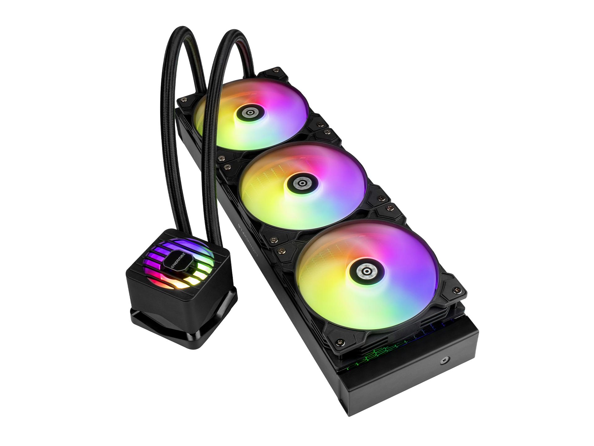 ENERMAX LIQMAXFLO 360 ARGB AIO CPU Liquid Cooler - 60mm VRM Fan - 400W TDP - 38mm Thick Radiator