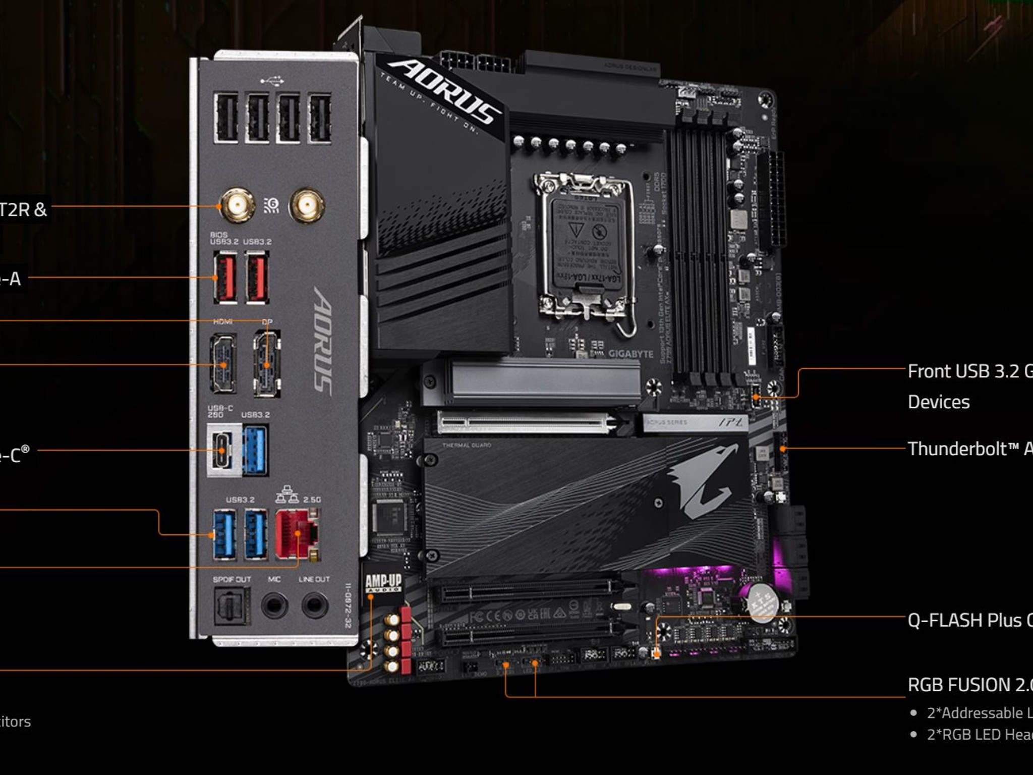USED GIGABYTE Z790 AORUS ELITE AX LGA 1700 ATX Intel Motherboard