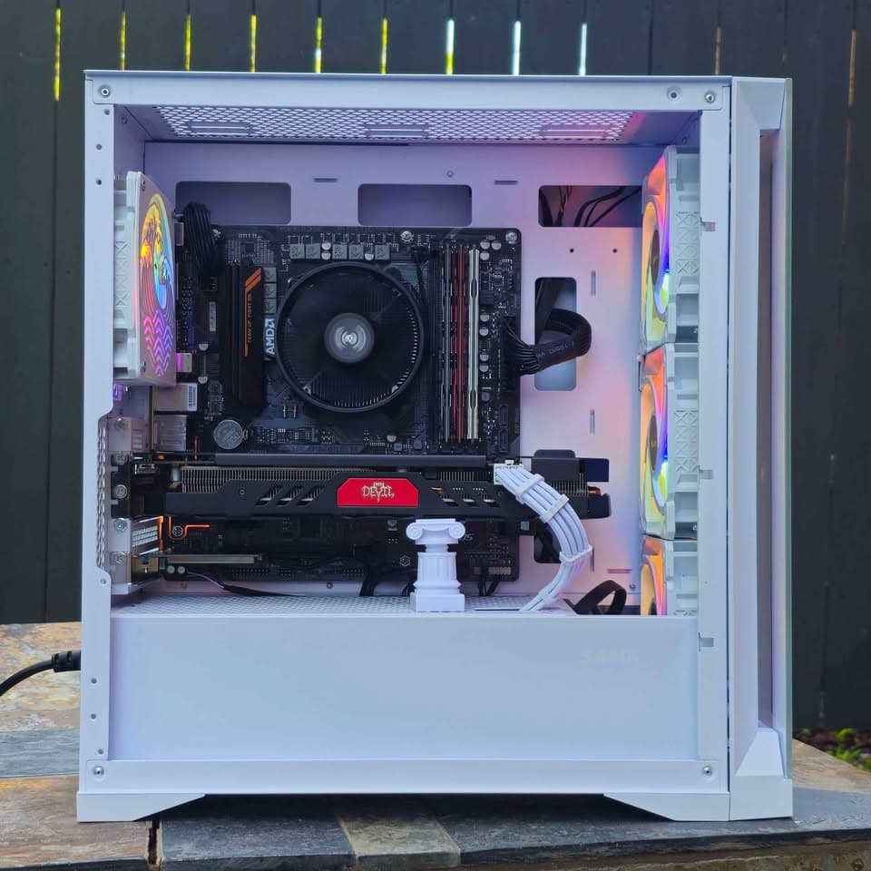 Starter Gaming PC • RX 570, Ryzen 5, 16GB RAM, SSD, WiFi • Plug n' Play Ready