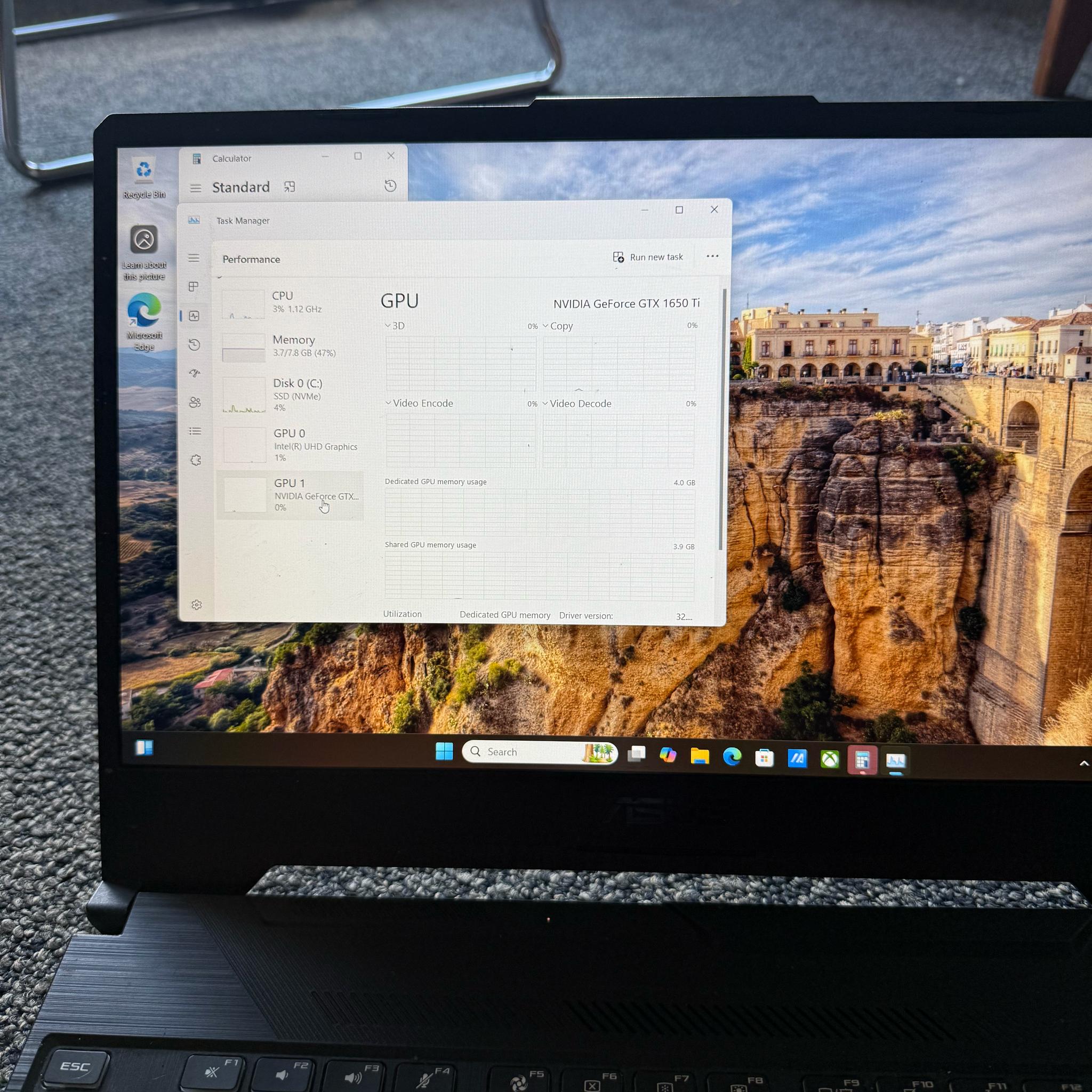 ASUS TUF Gaming F15 FX506LI 15.6" i5-10300H Nvidia GTX 1650 TI 8GB RAM 256GB SSD