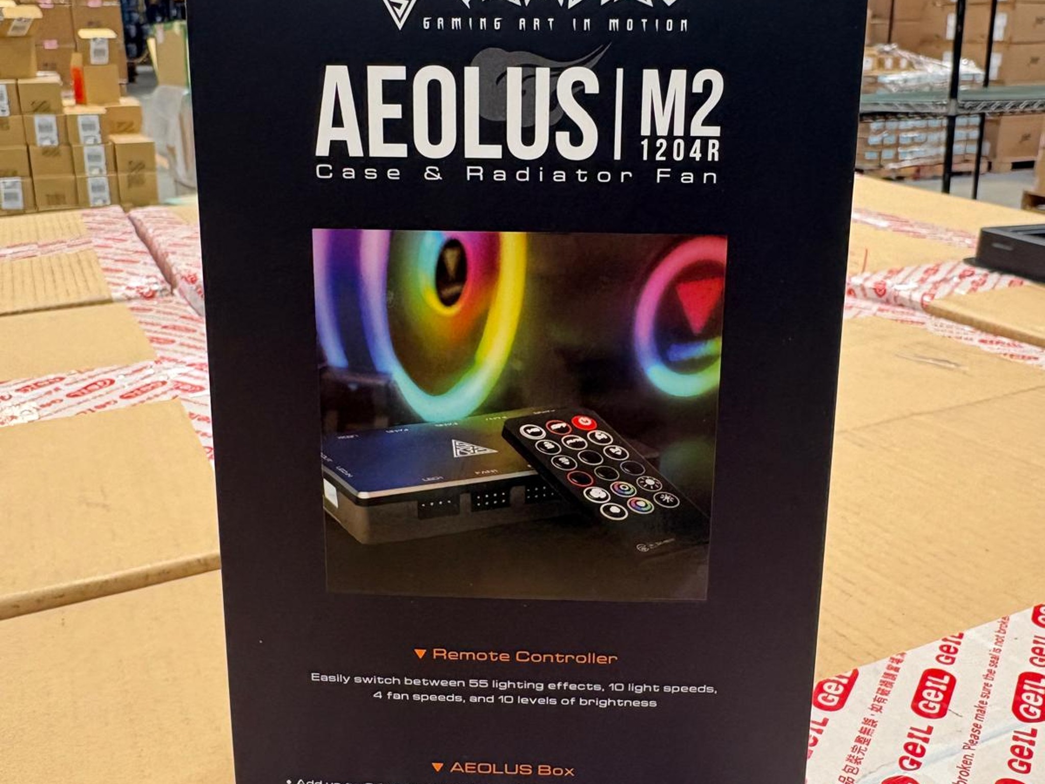 Brand New In Box - FAN | GAMDIAS 120mm X4 Fan RGB AEOLUS M2-1204R