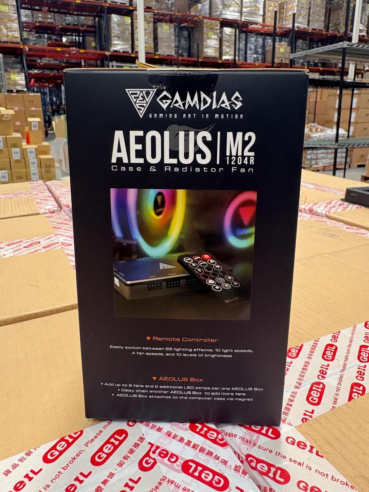 Brand New In Box - FAN | GAMDIAS 120mm X4 Fan RGB AEOLUS M2-1204R