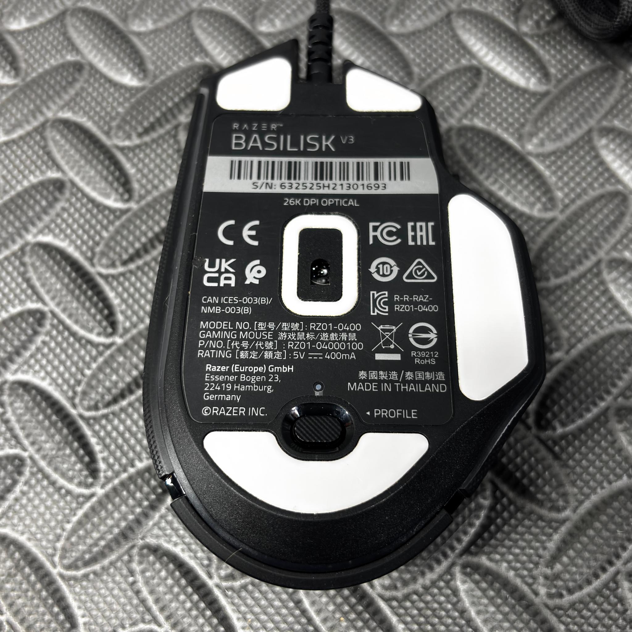 Razer Basilisk V3 Wired Gaming Mouse | Chroma RGB | Tested Working