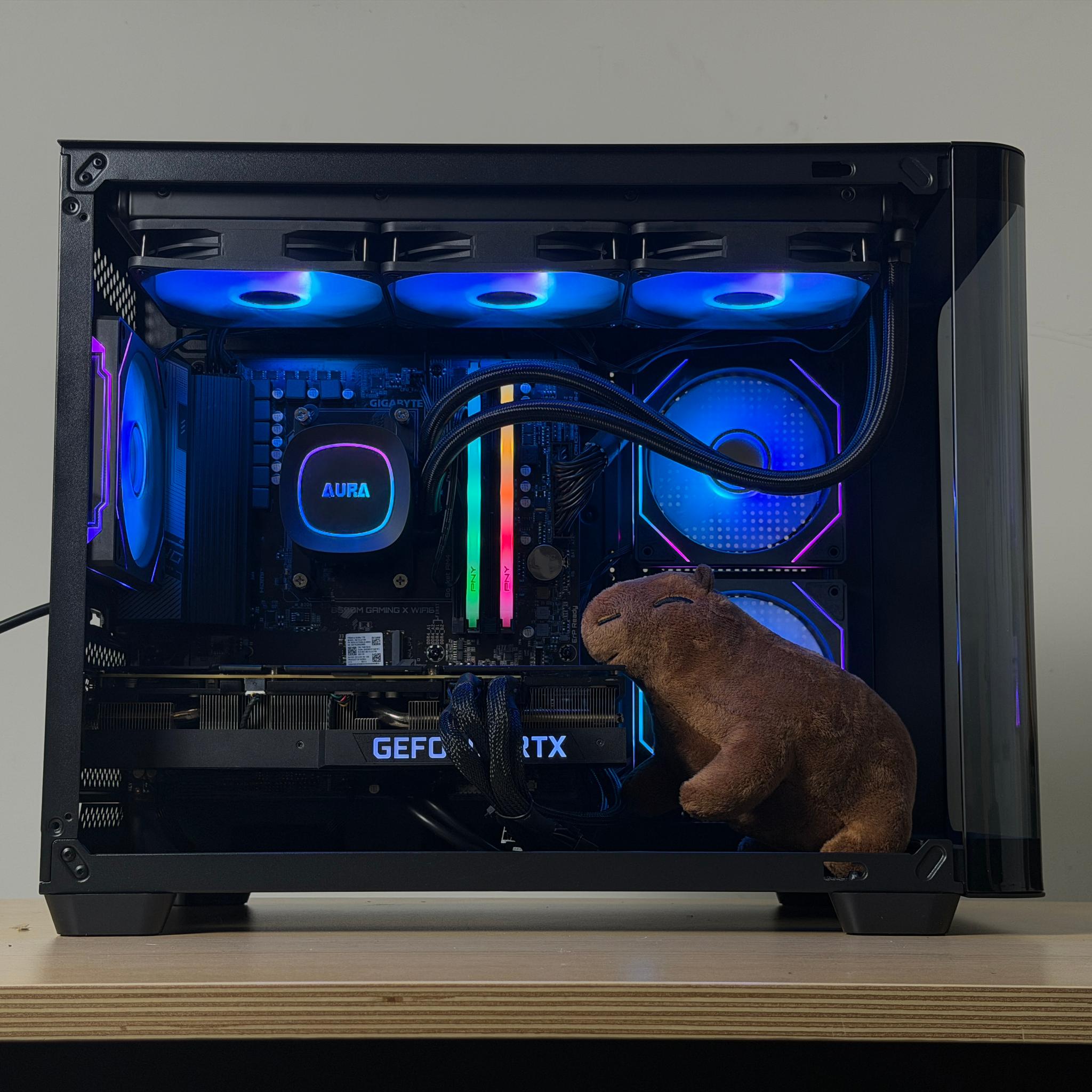 🖤♠️ Black 1440p Gaming PC ♠️🖤 RTX 3080 | Ryzen 5 5600 | 32GB RAM | 1TB SSD - WiFi, BlueTooth