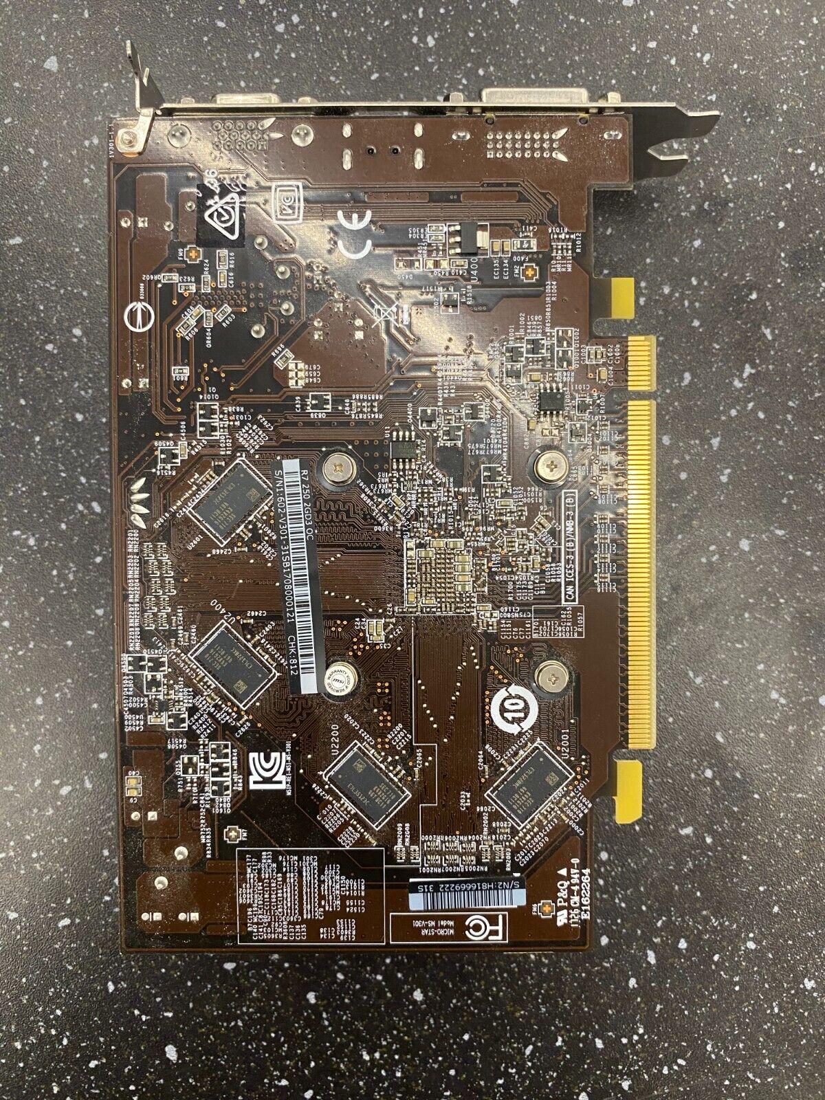 MSI Radeon R7 250 2GB DDR3 Graphics Card - HDMI, DVI, VGA