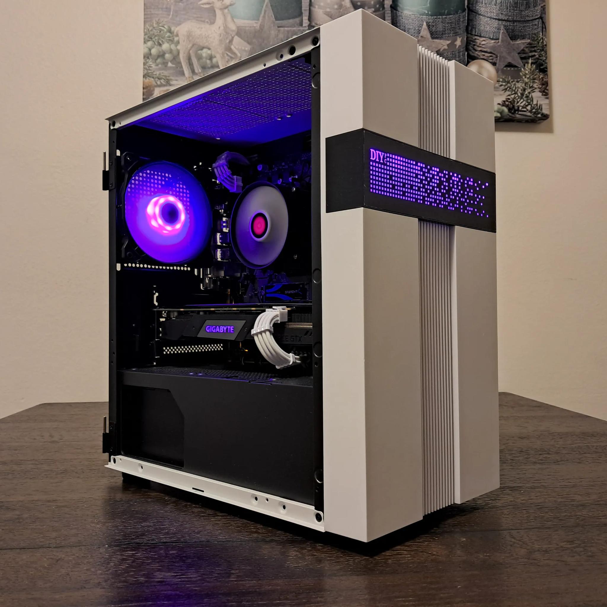 🔵⬜ Aesthetic Gaming PC ⬜🔵 Ryzen 5 3400G 3.7-4.2 GHz | Nvidia GTX 1660 Super | 1TB SSD