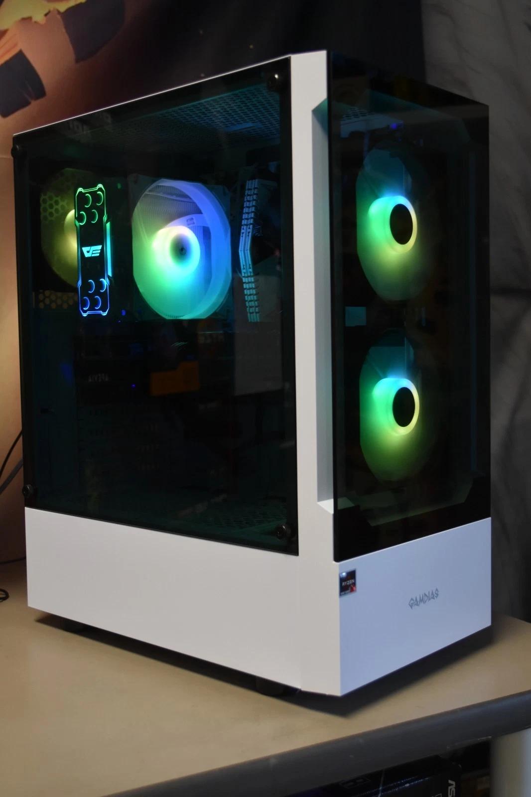 Gaming PC RYZEN 5 5500 Ram 16GB GPU Radeon RX5500 8GB 1 TB SSD+ Built in Wi-fi + Extras