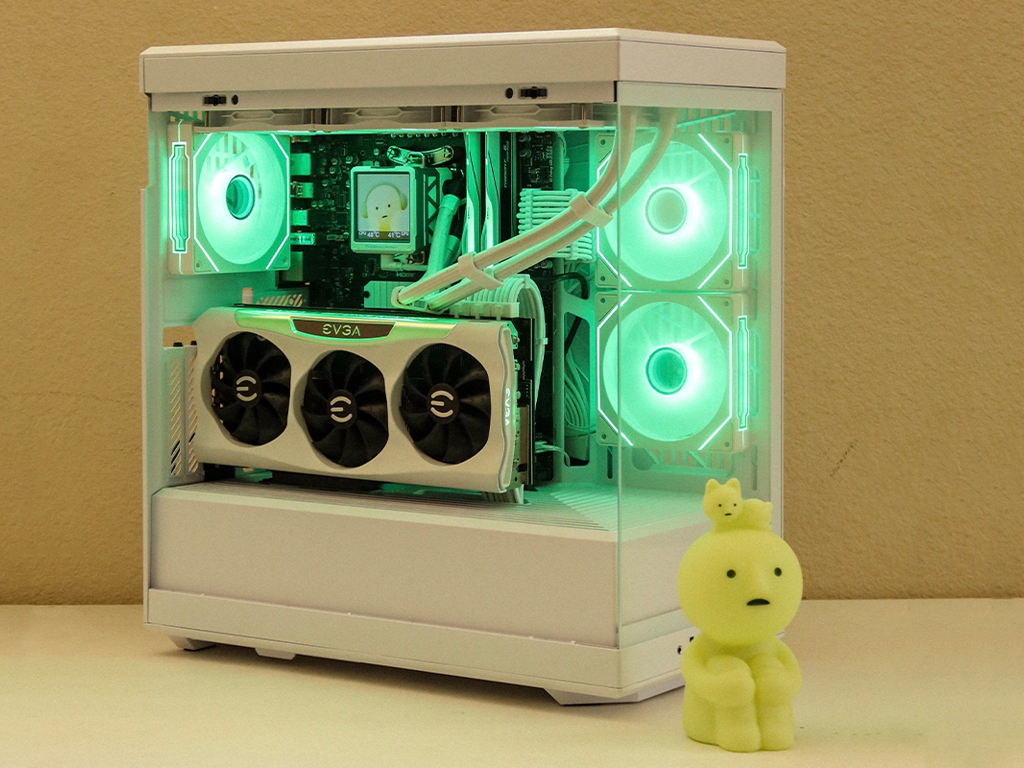 White AM5 Gaming PC - RTX 3080 - Ryzen 5 7600X - 2TB NVME SSD - 32GB DDR5