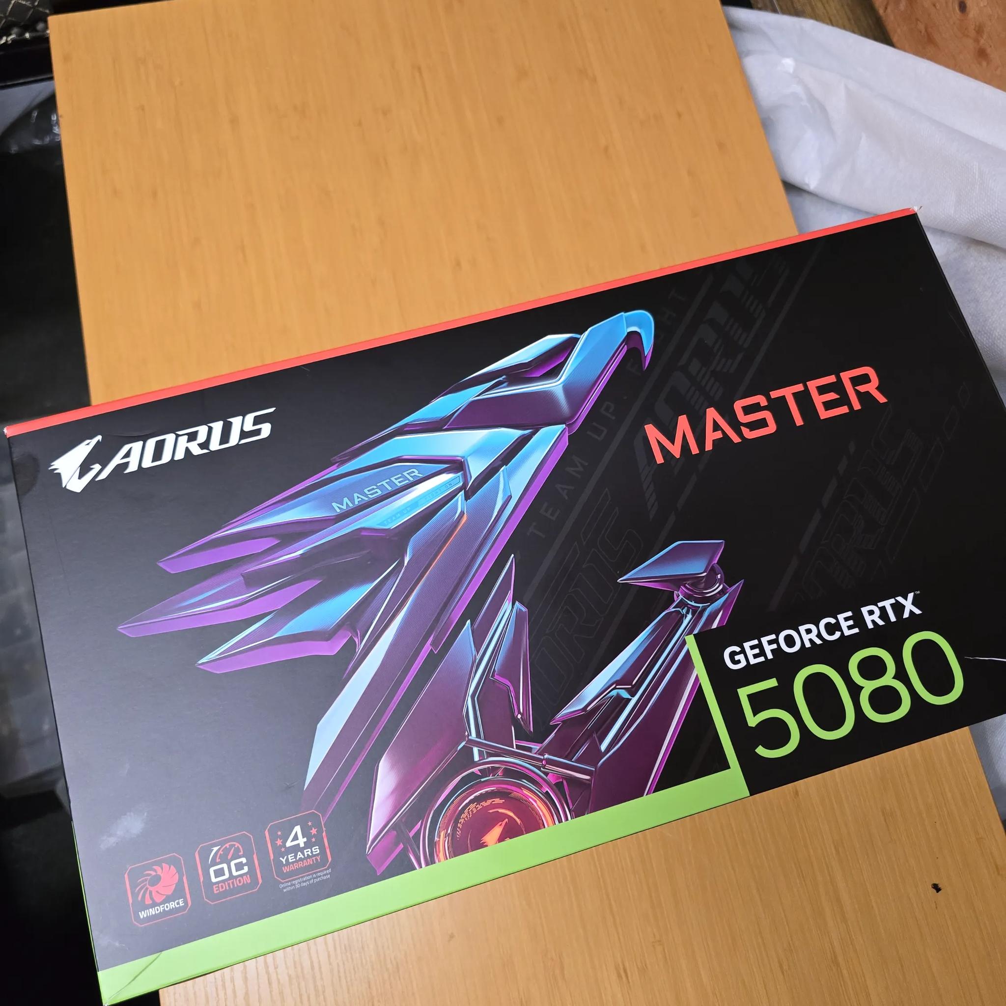 RTX 5080 Aorus Master 16gb