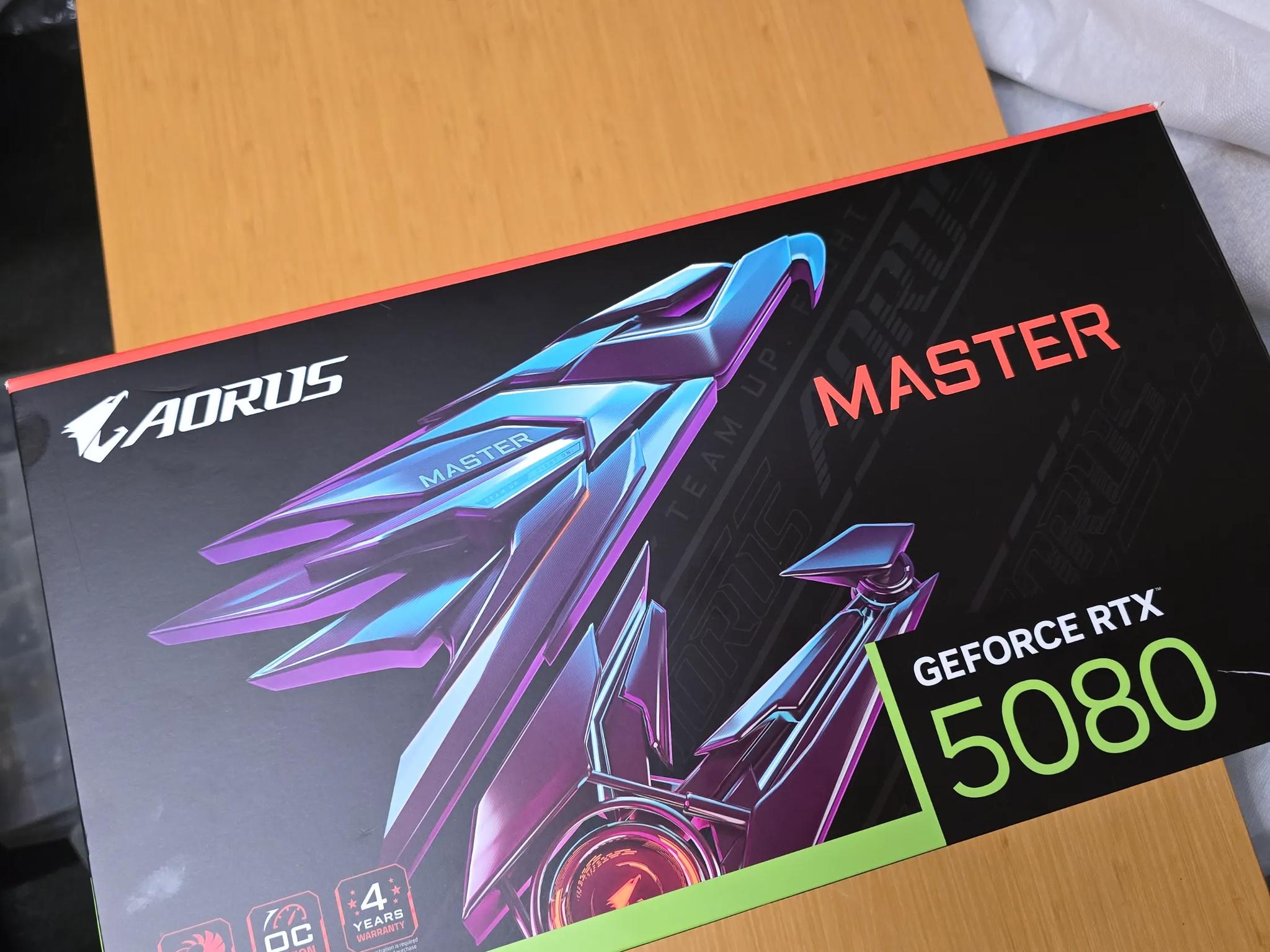 RTX 5080 Aorus Master 16gb